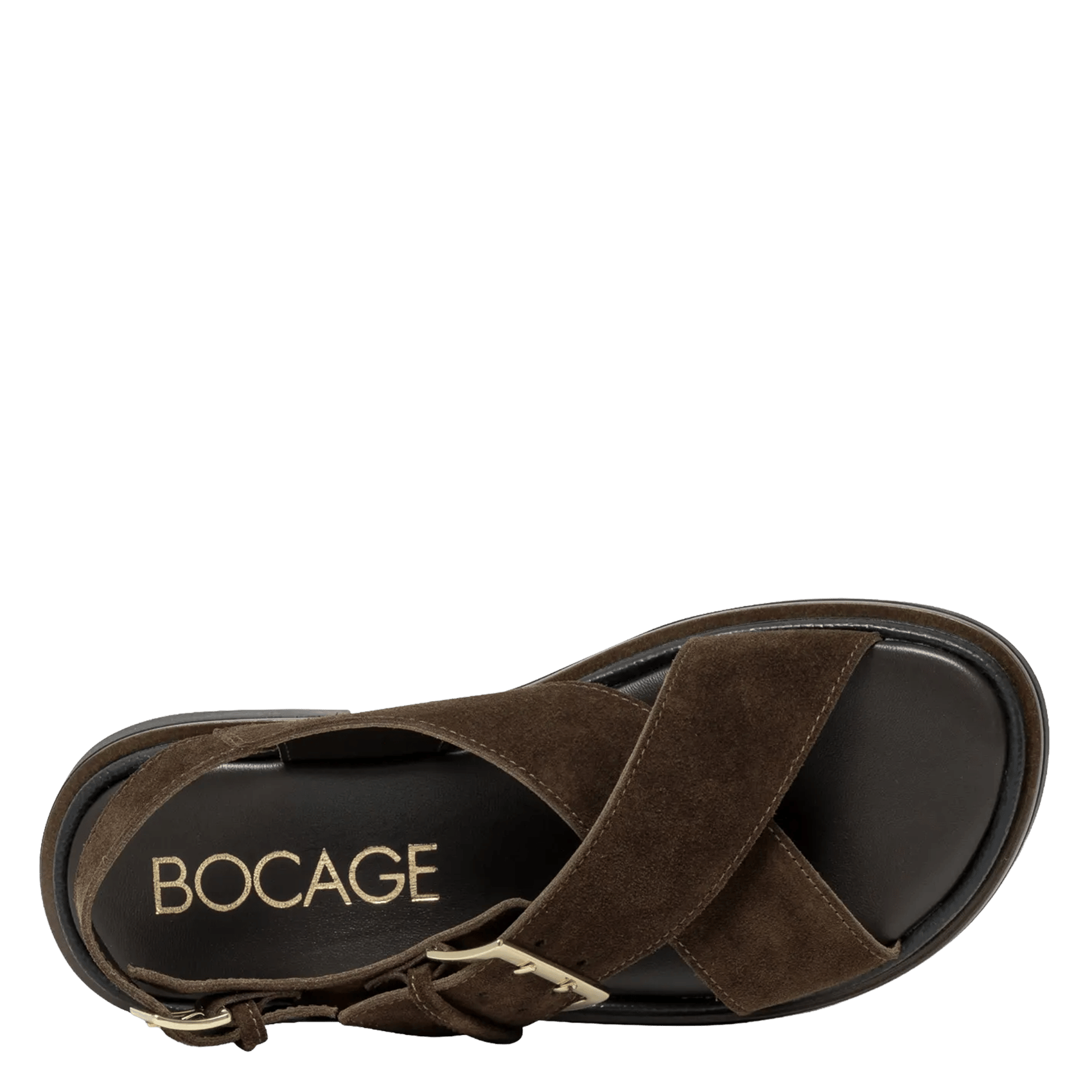 Leren sandalen BOCAGE Bruin