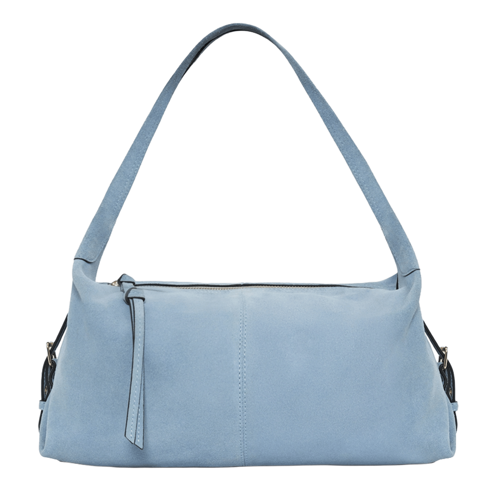 A-line leather skirt PABLO Blue