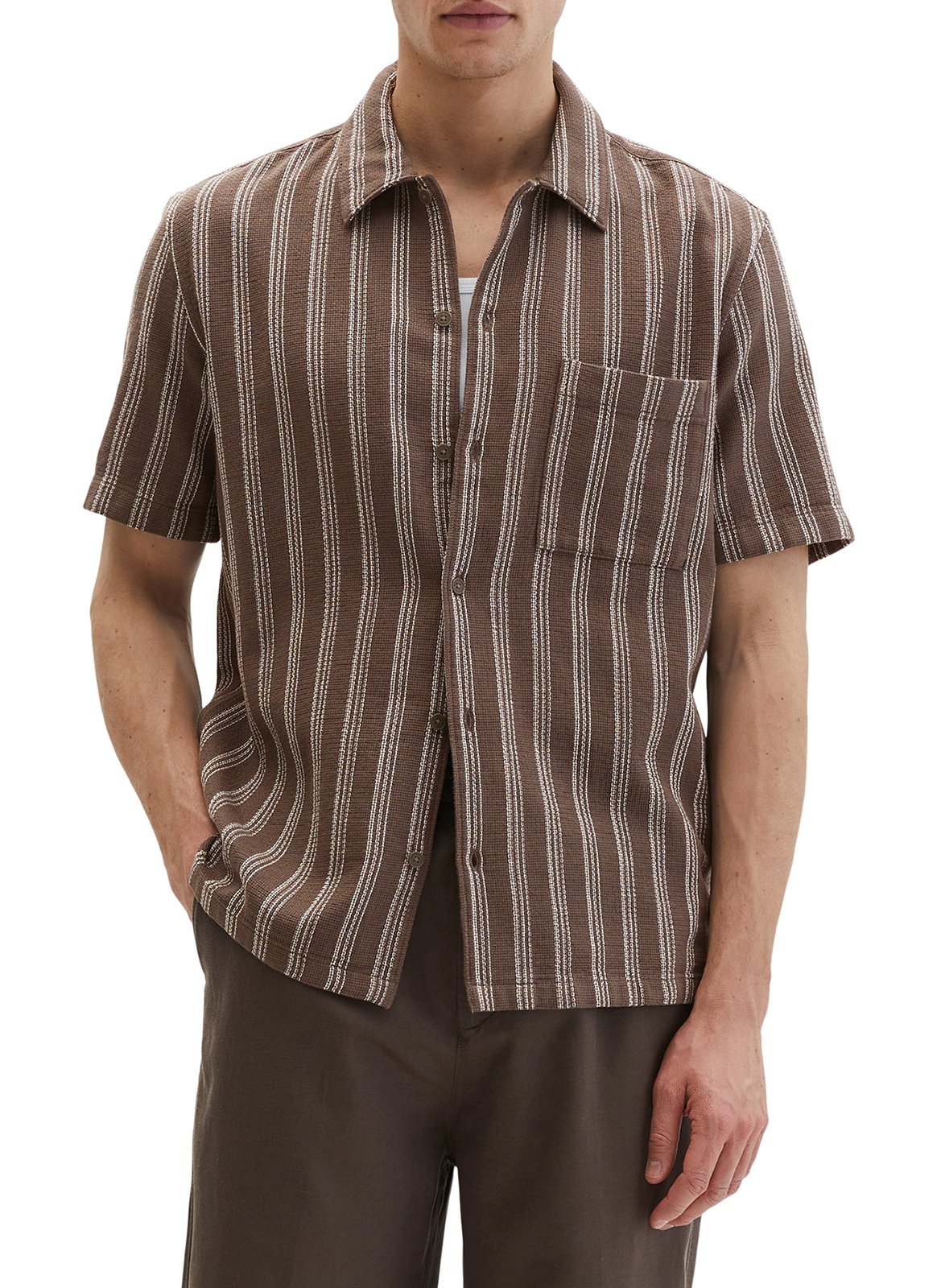 Striped shirt with classic collar MARC O'POLO Multicolored