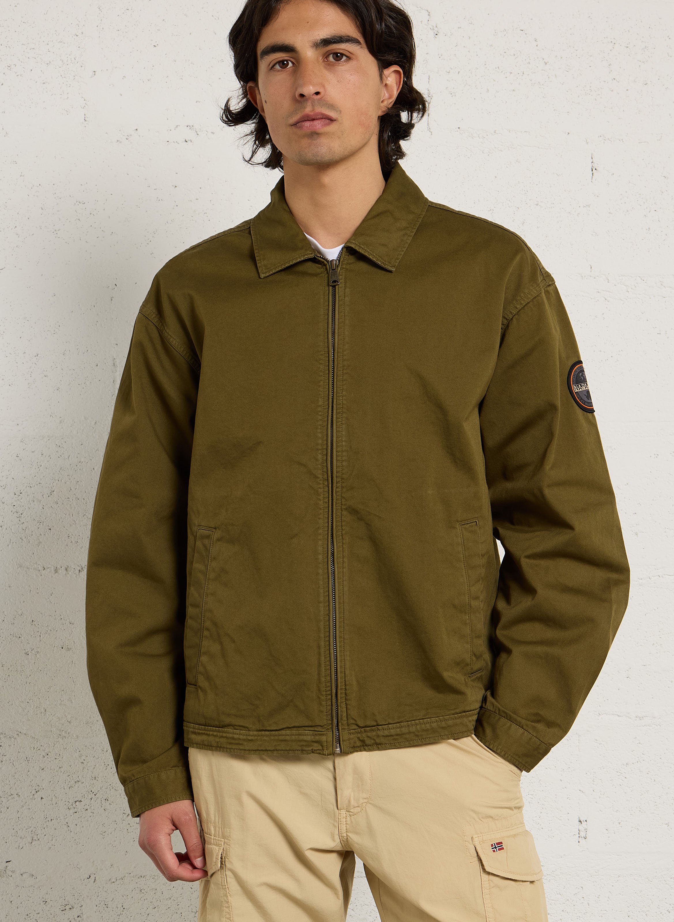 Jacke aus Baumwolle mit klassischem Kragen NAPAPIJRI