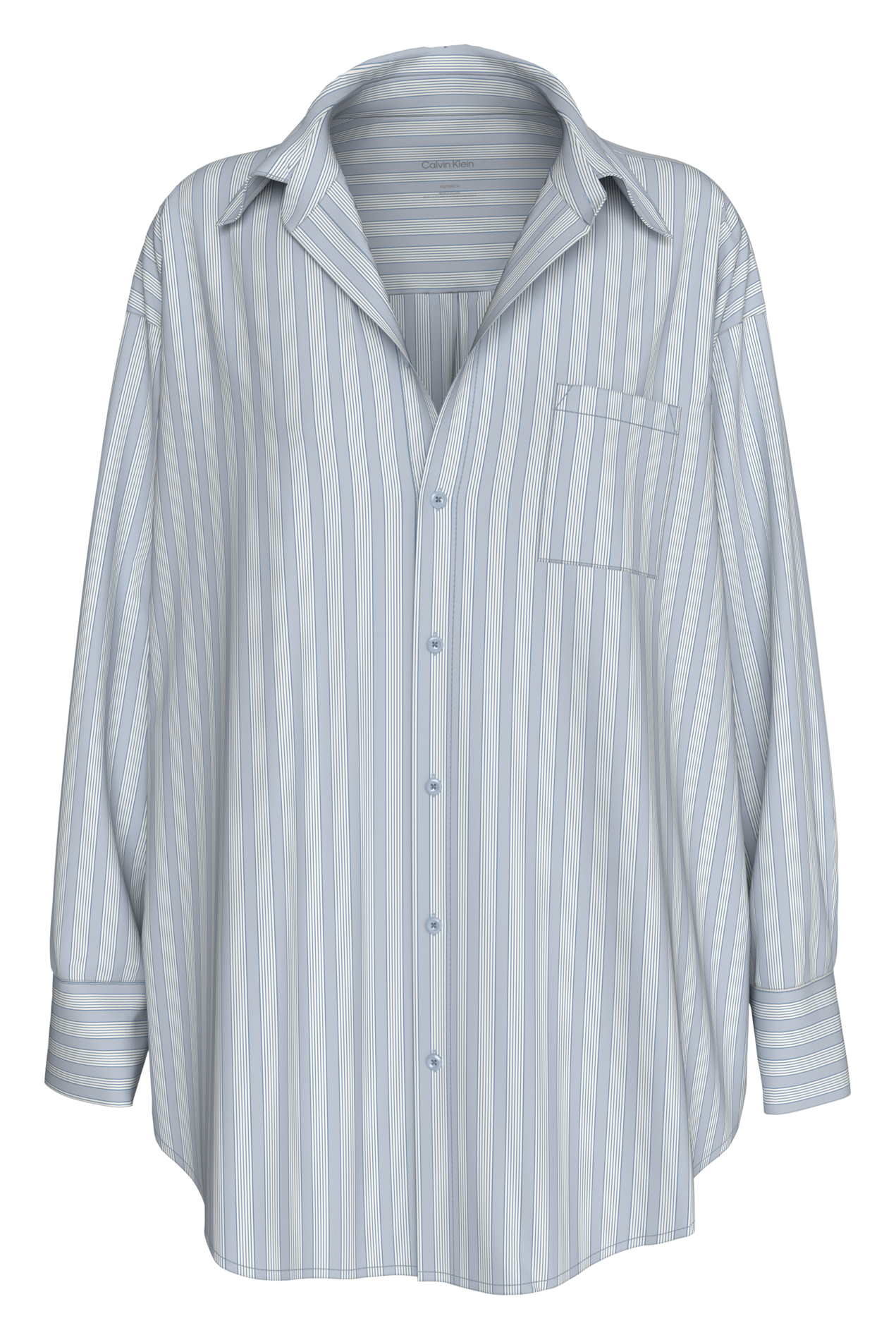 Chemise ample en coton CALVIN KLEIN UNDERWEAR Bleu