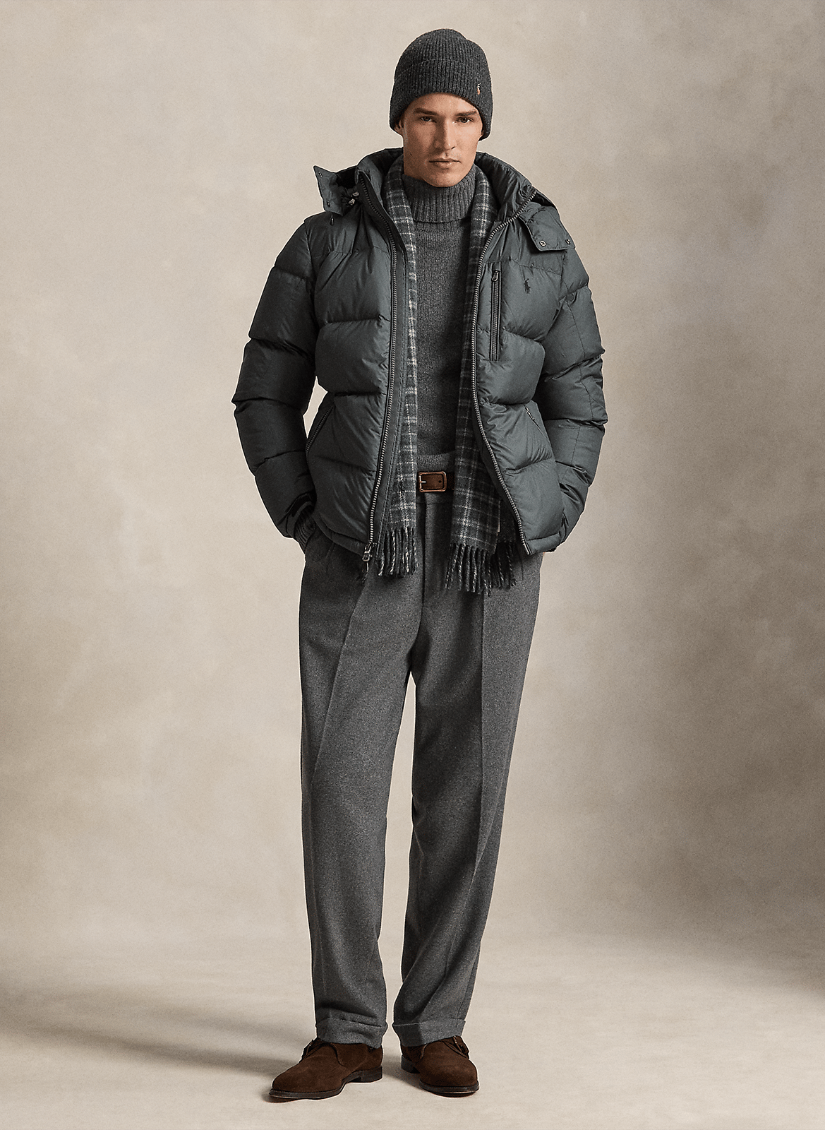 Daunenjacke mit Stehkragen POLO RALPH LAUREN Grau