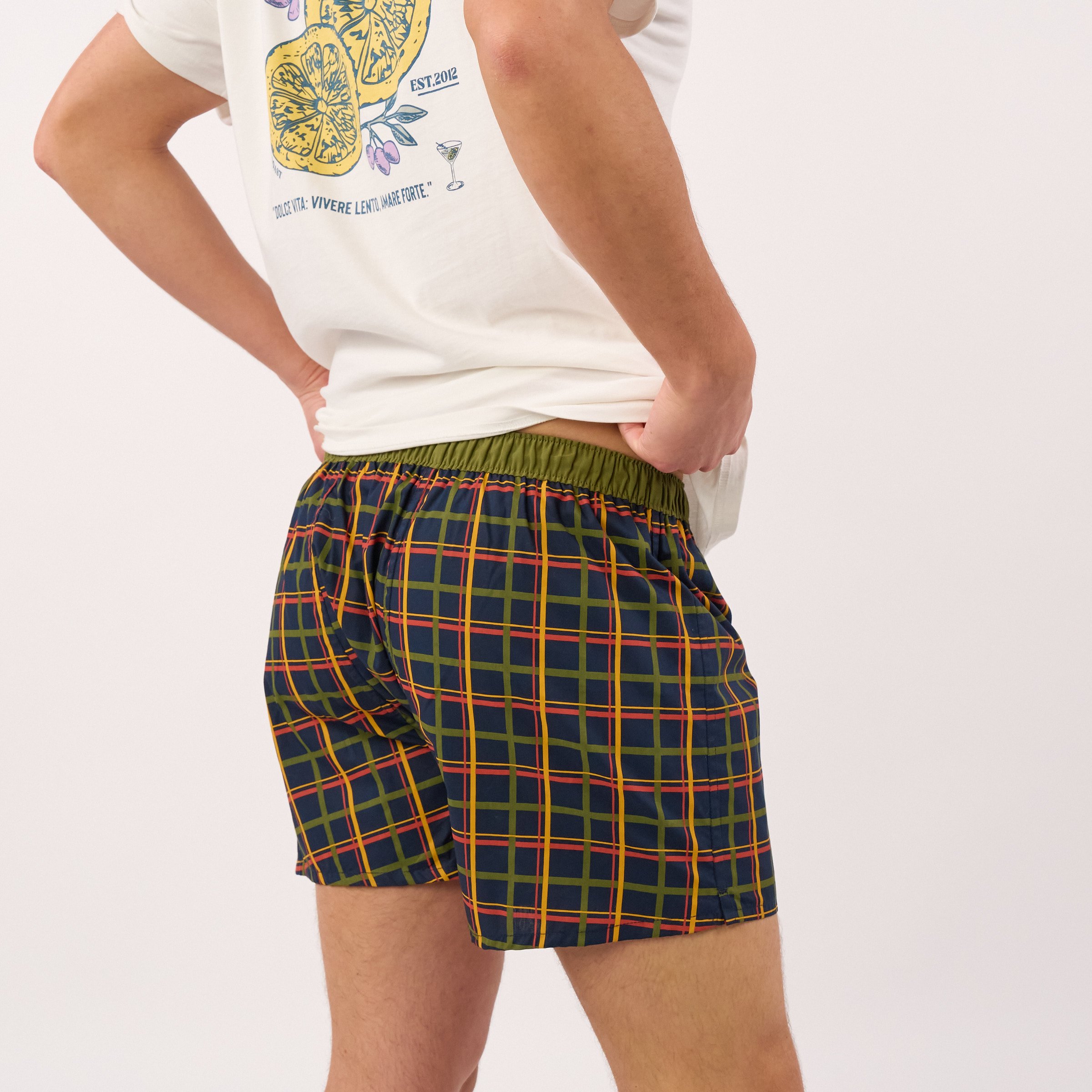 Organic cotton boxer shorts BILLYBELT Green