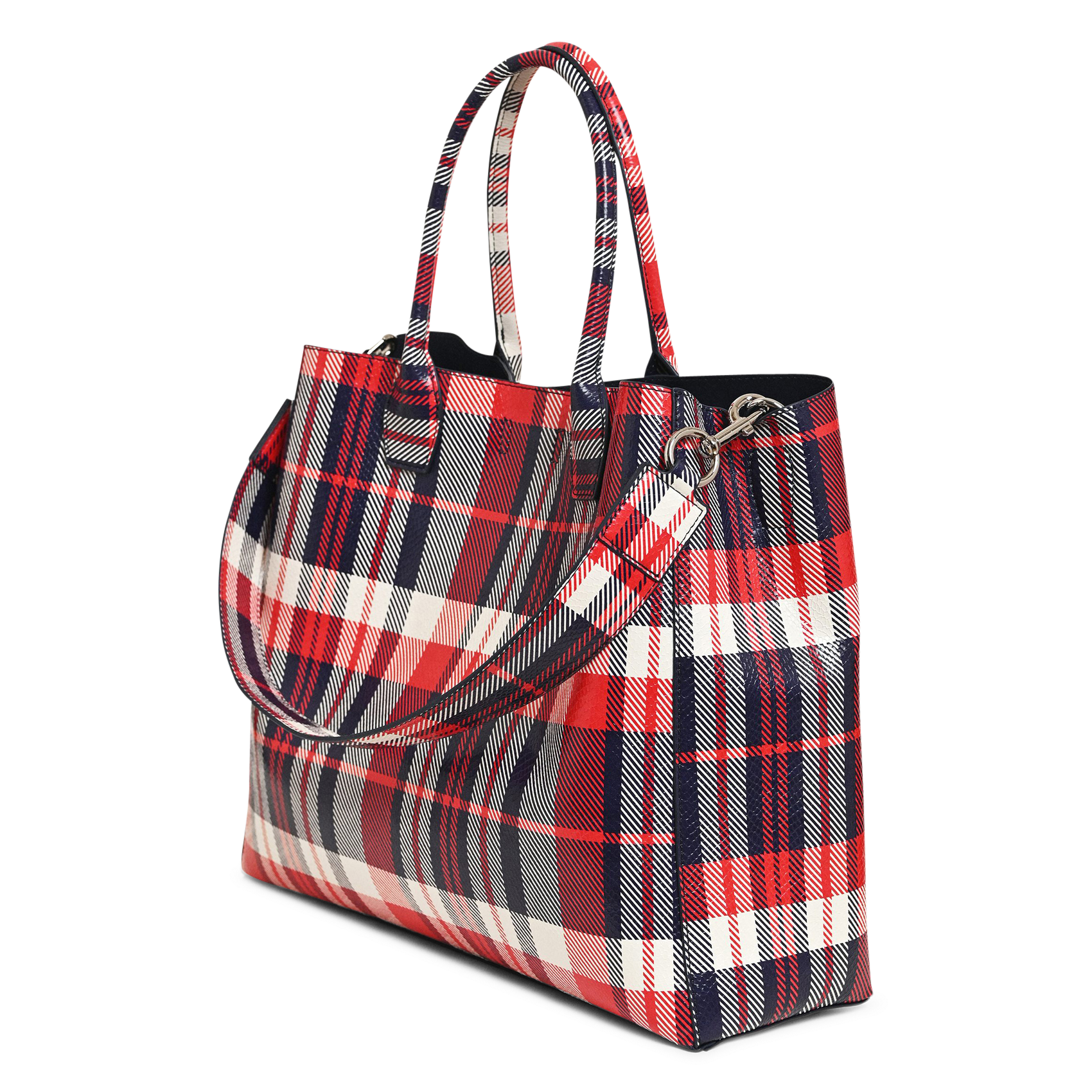 Sac cabas à carreaux ESSENTIEL ANTWERP Rouge