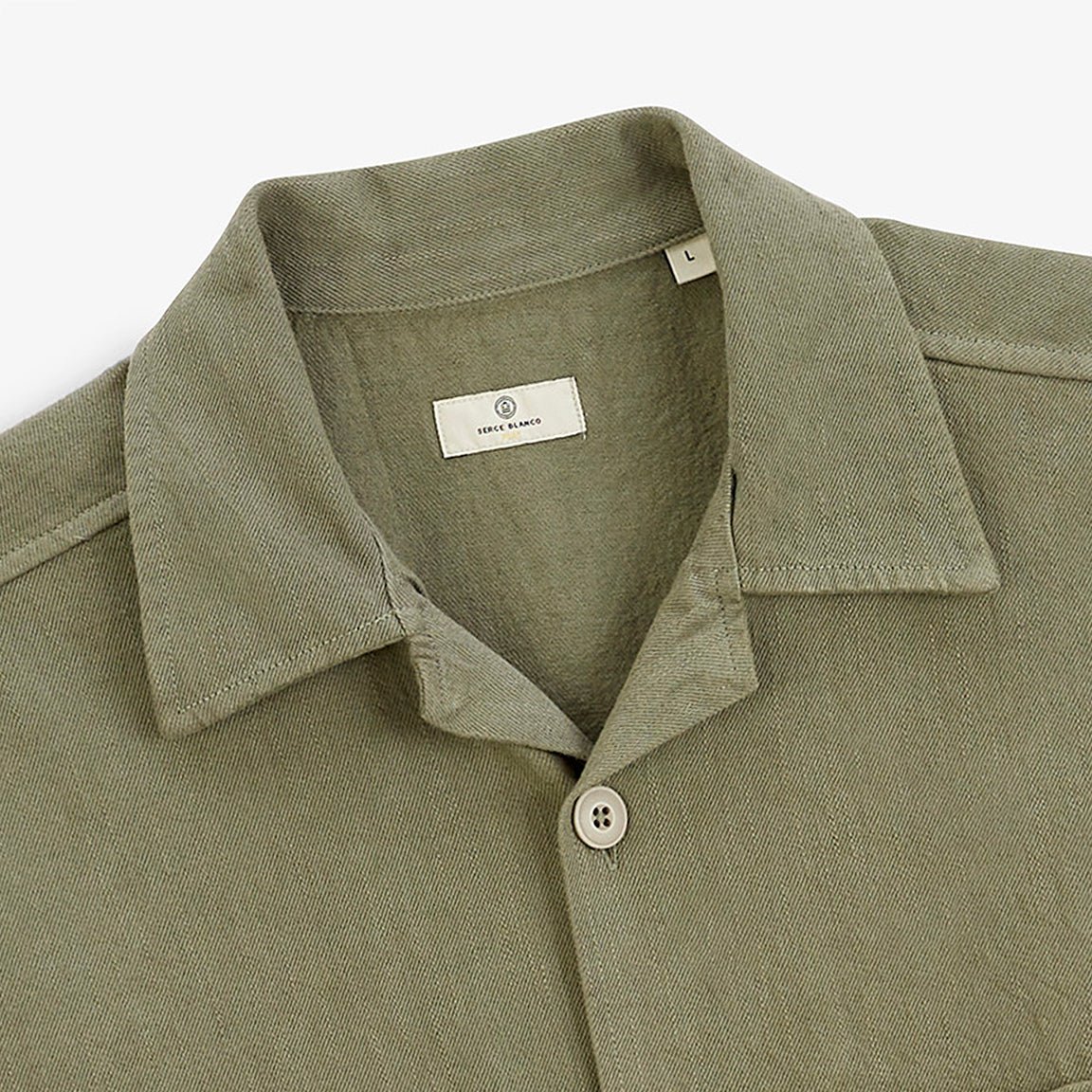 Warren military green cotton worker jacket sbplay SERGE BLANCO Grey