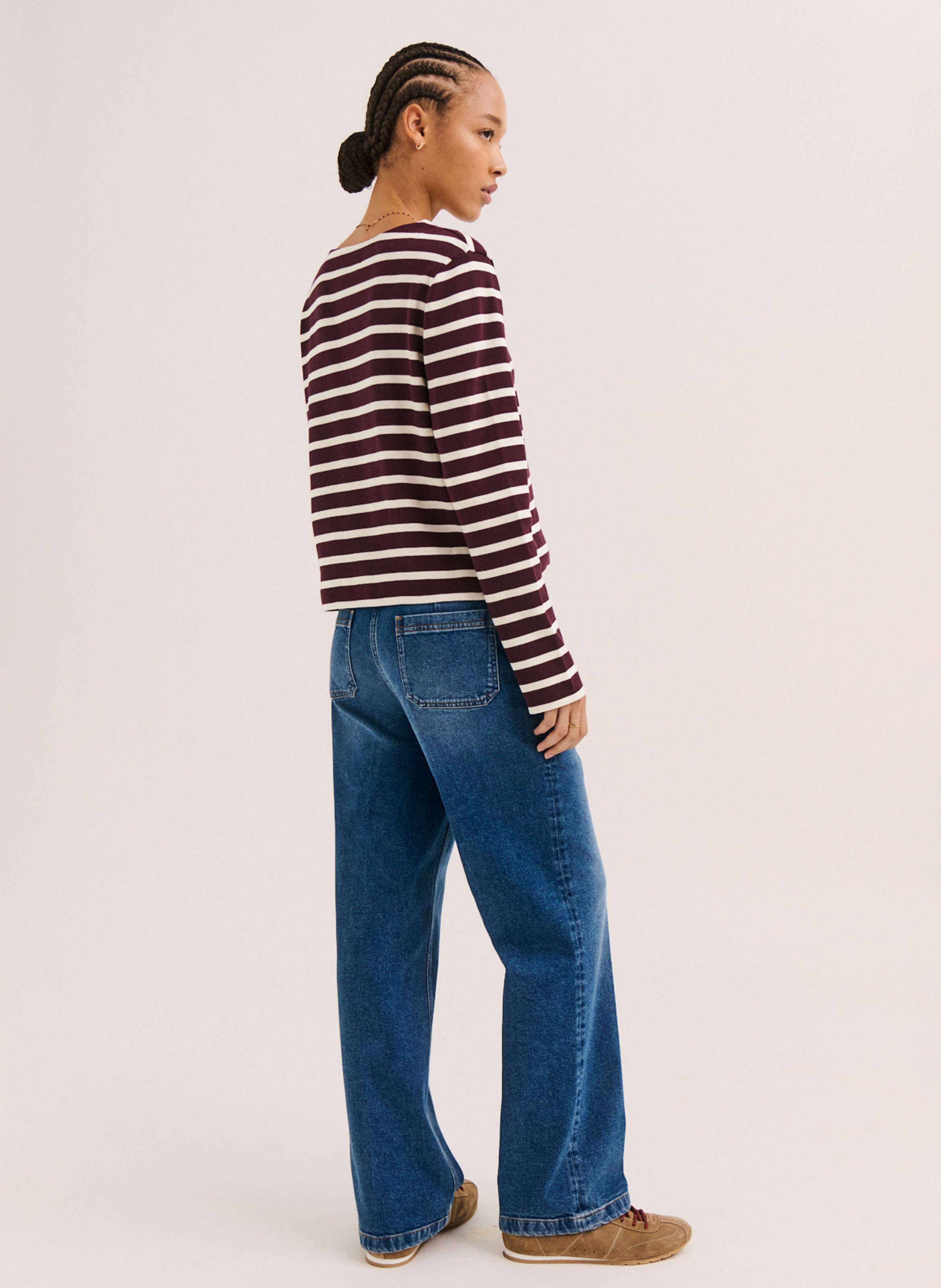 Regular-fit, katoenen T-shirt met ronde hals PABLO Rood