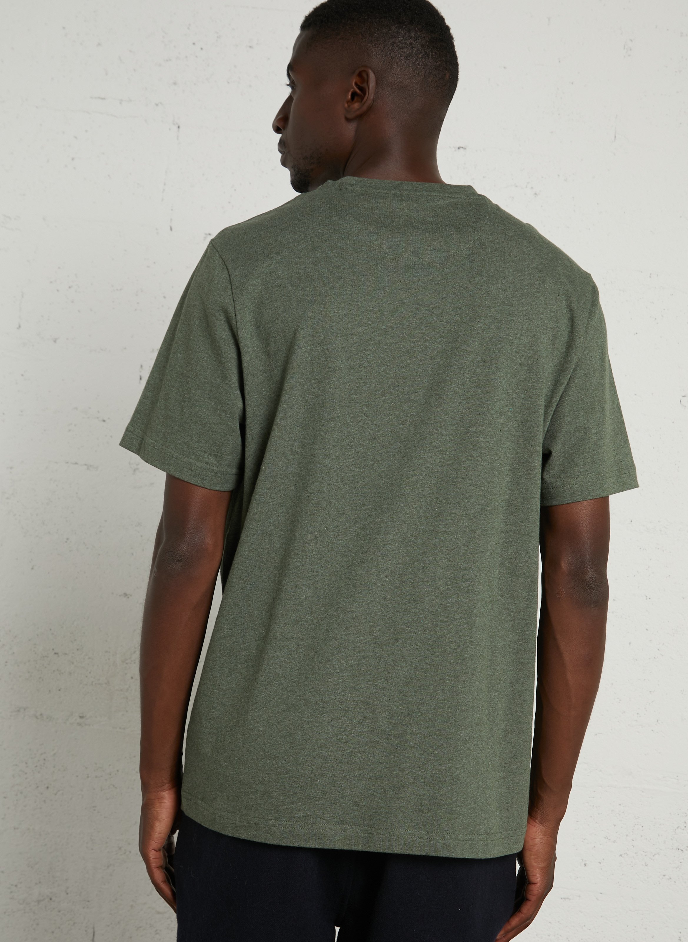 Tee-shirt col rond en coton bio FARAH Vert