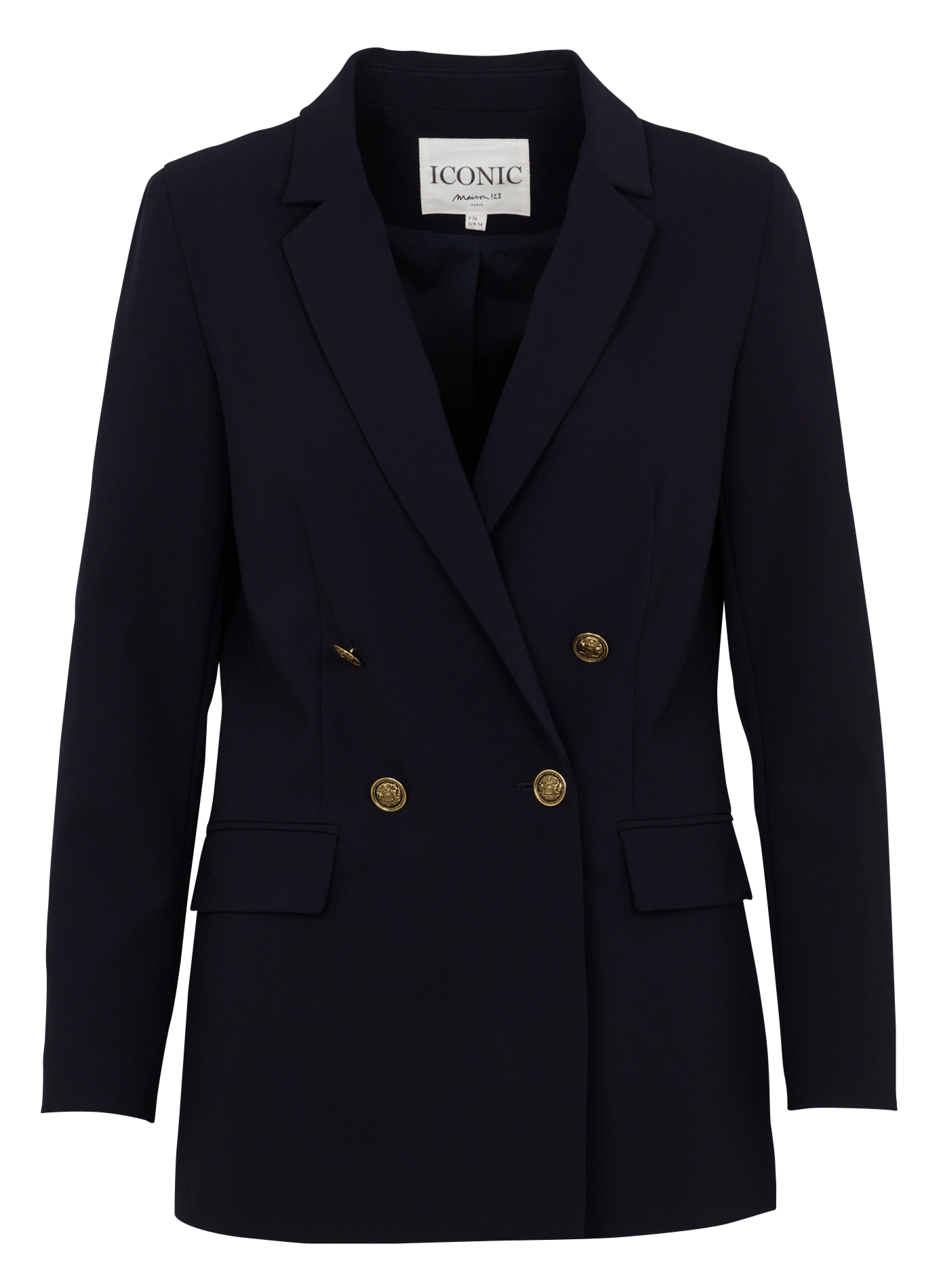 Rechte blazer met dubbele rij knopen MAISON 123 Blauw