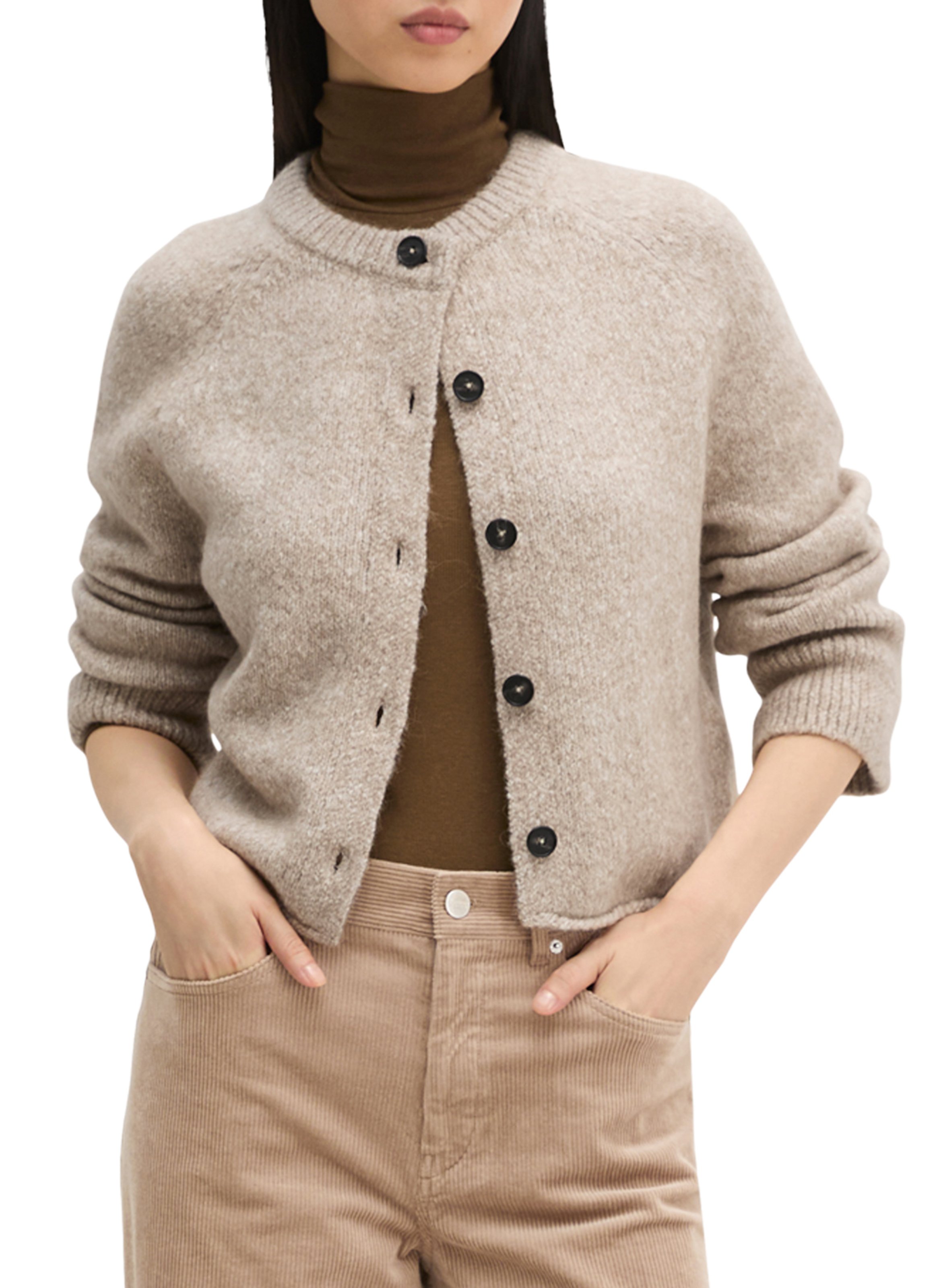 Vest met ronde hals - katoenblend MARC O'POLO