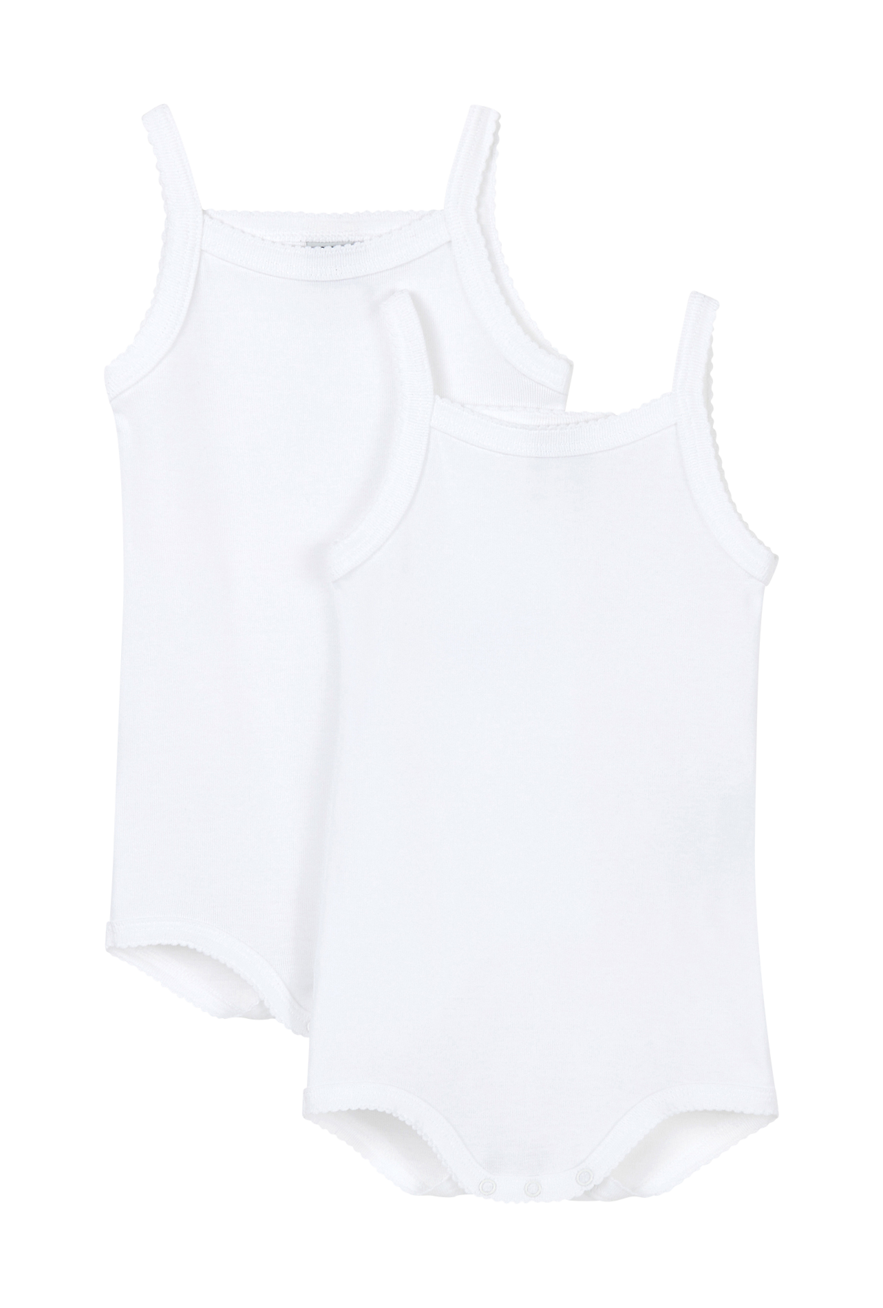 Lot de 2 bodies à bretelles en coton PETIT BATEAU Multicolore