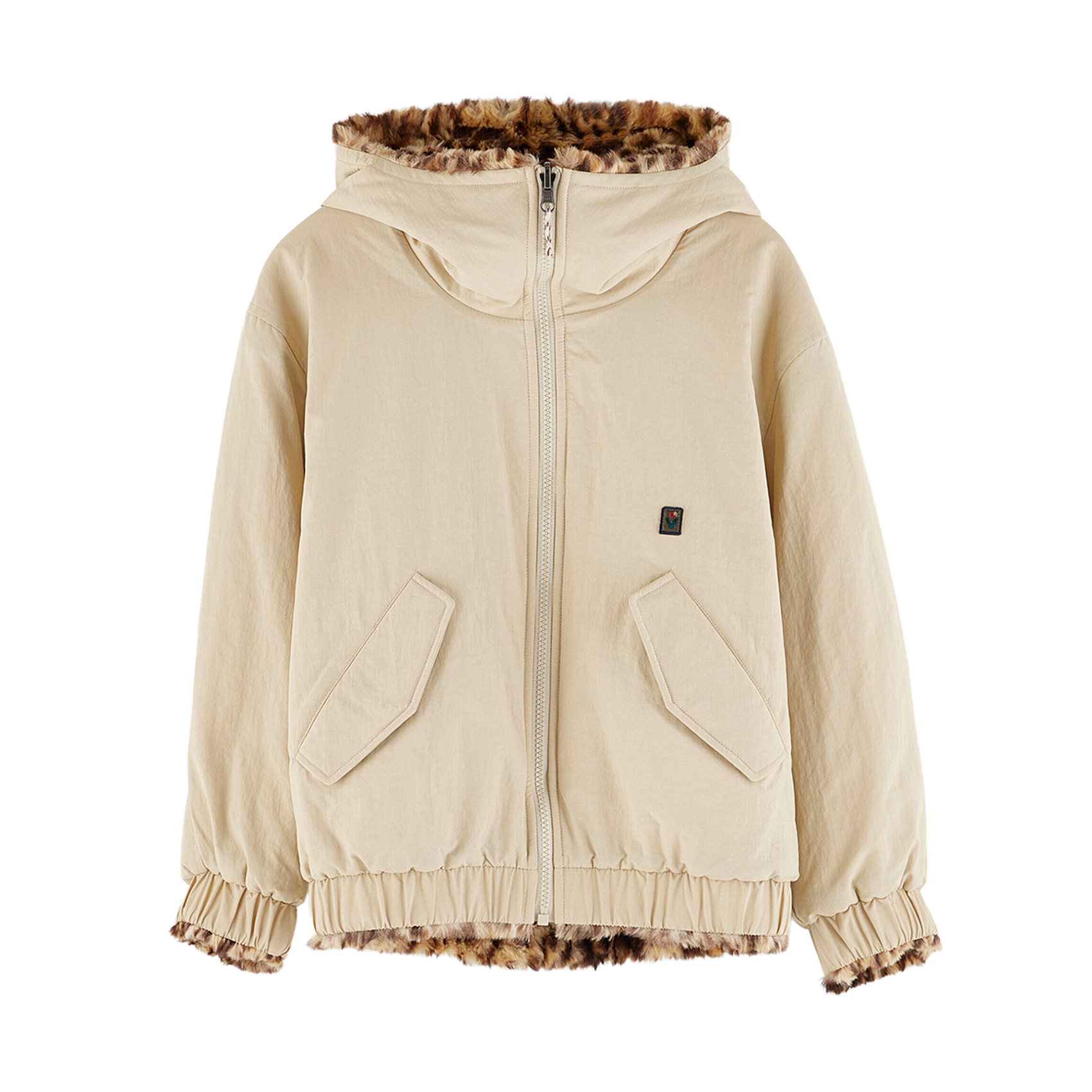 Jacket with straight hood BELLEROSE Beige