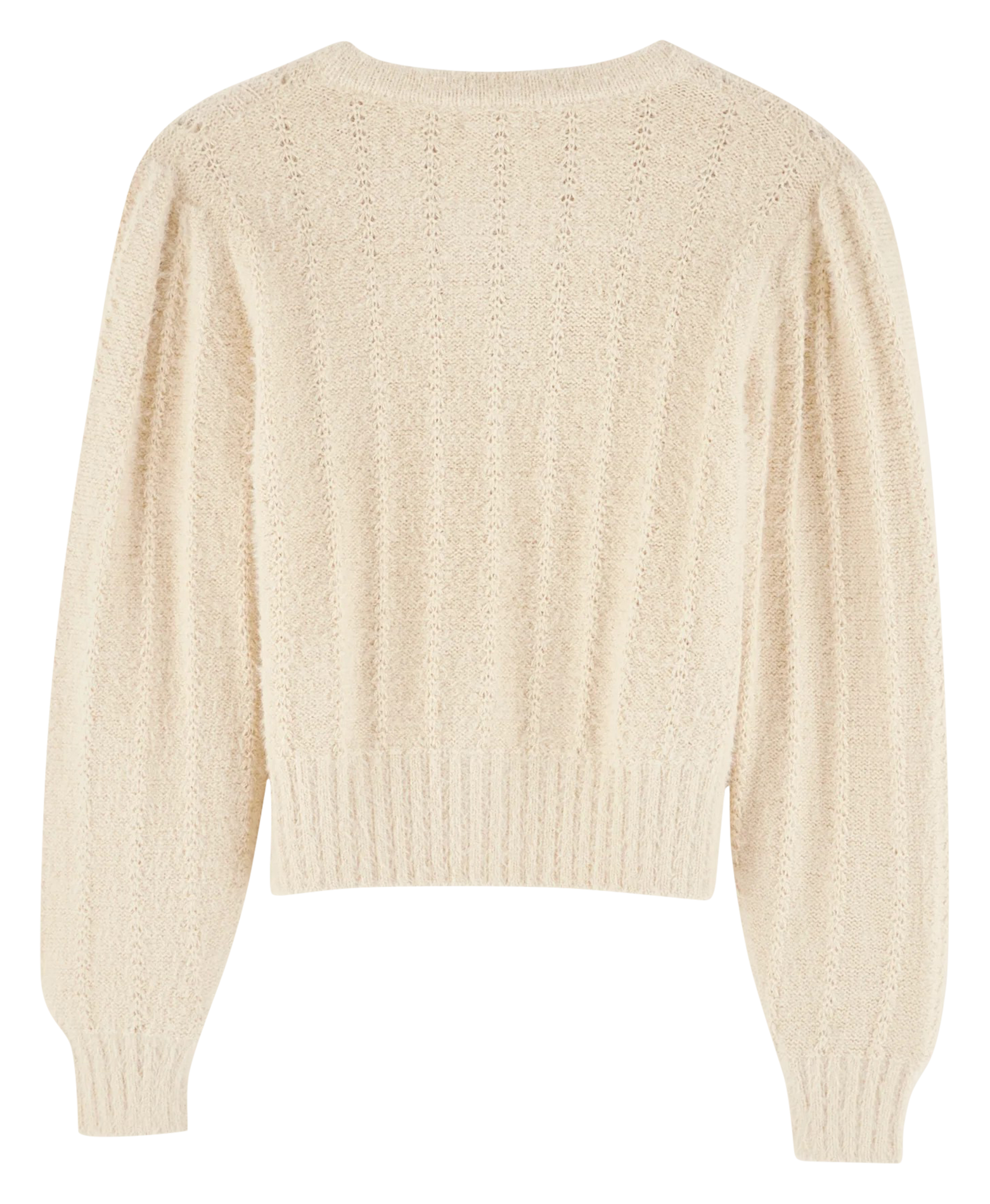 Openwork straight cardigan BELLEROSE Beige