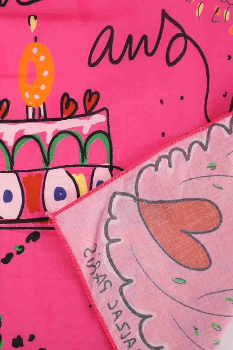 Cotton floaty scarf BALZAC PARIS - Seconde Main Pink