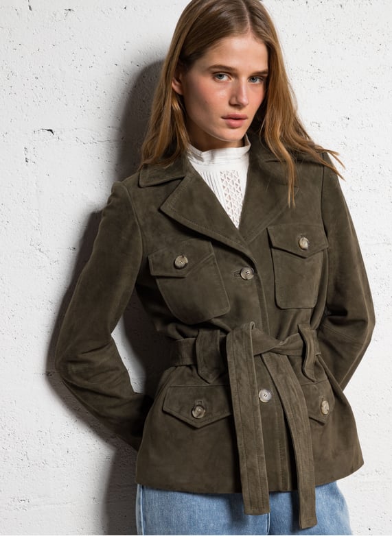 Saharienne Femme Longue Vestes Saharienne Femme Ikks Veste