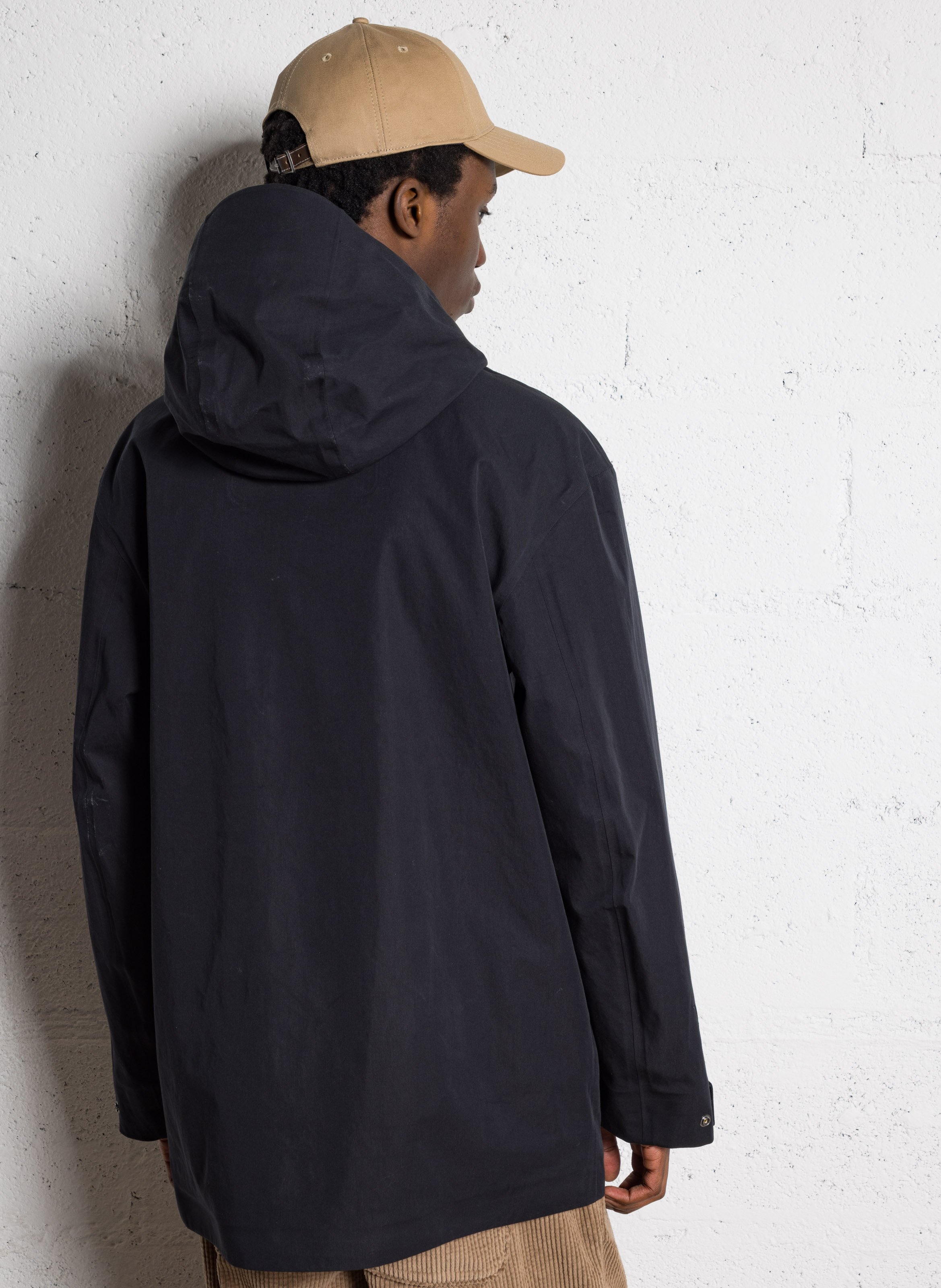 Parka à capuche en coton mélangé AIGLE Noir