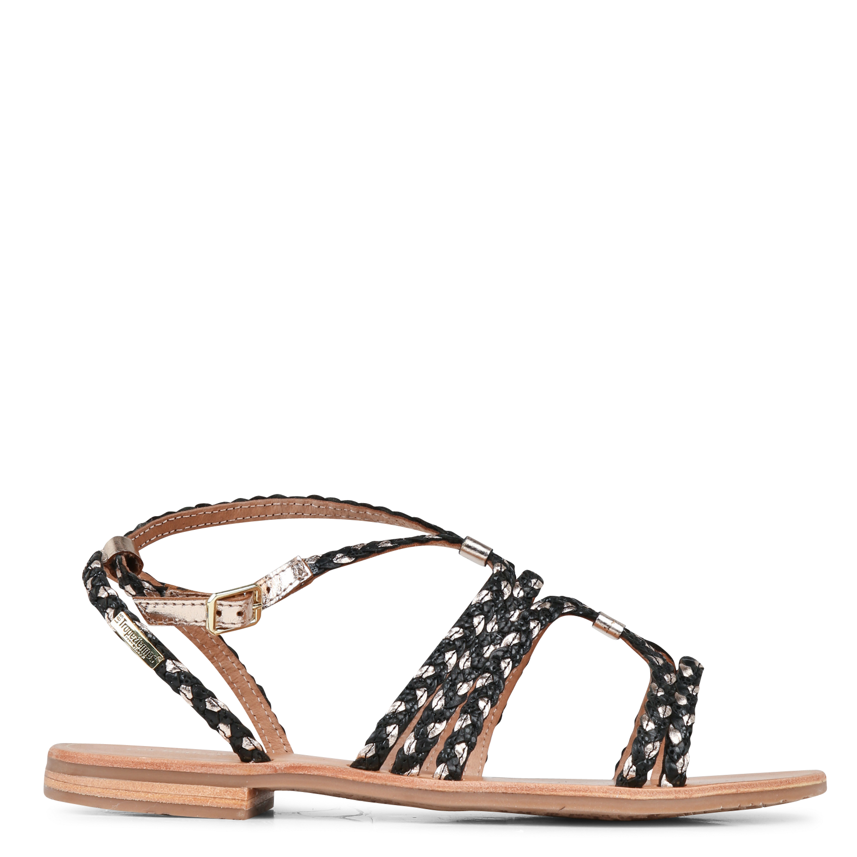 Braided leather sandals LES TROPEZIENNES PAR M.BELARBI Black