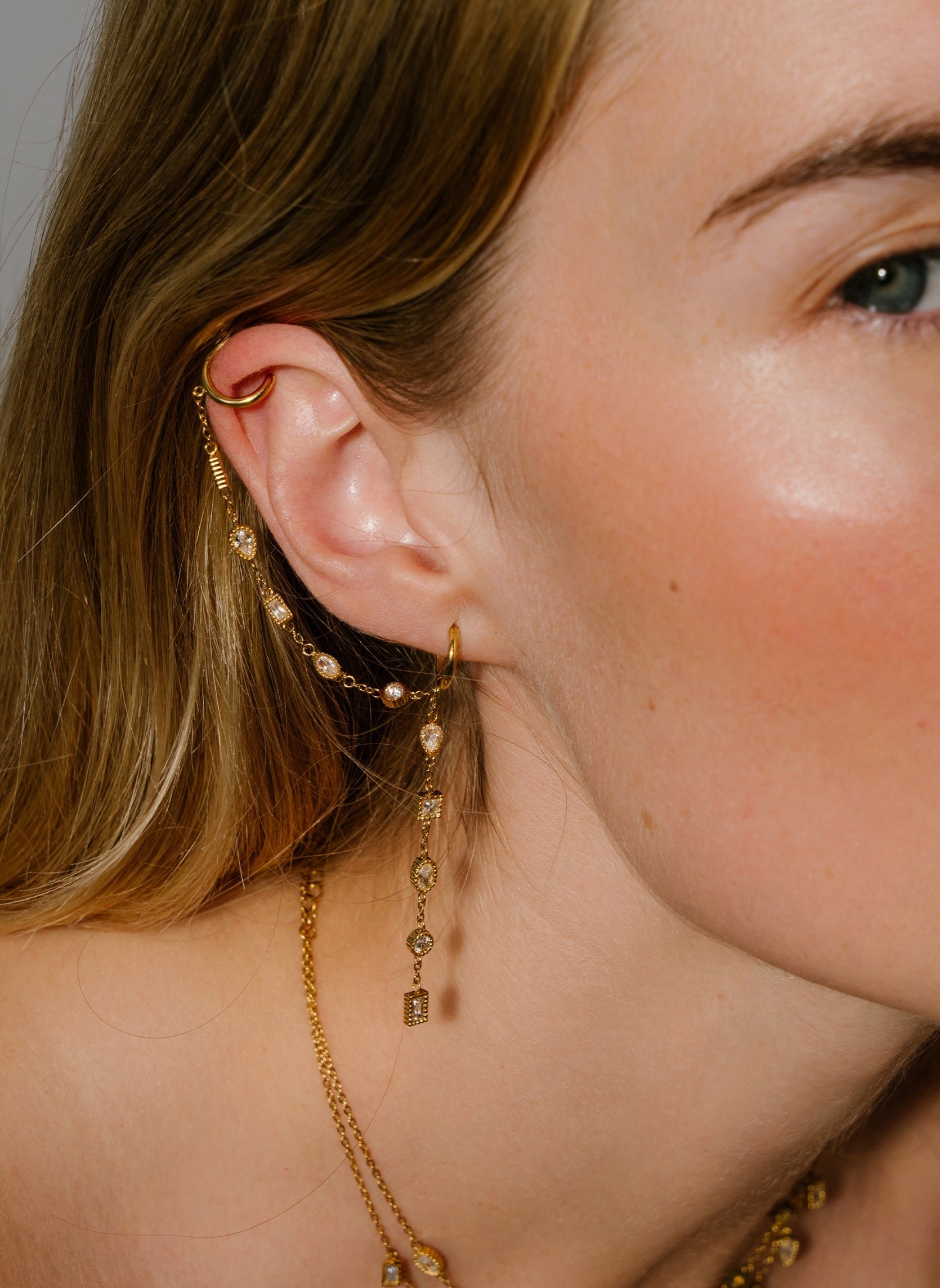 Starry asha dangling earring AEC Paris Golden