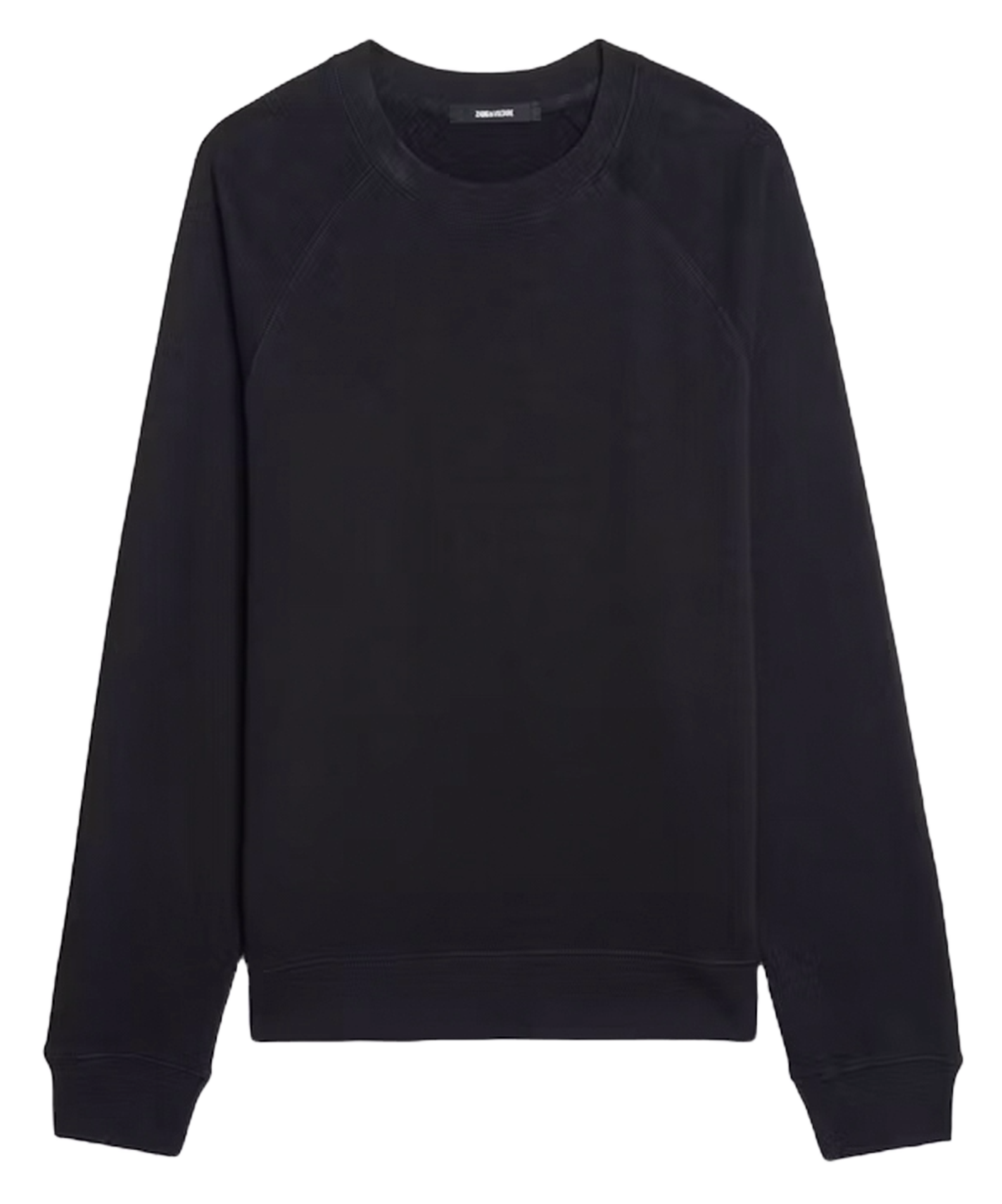 Sweat col rond en coton ZADIG&amp;VOLTAIRE Noir