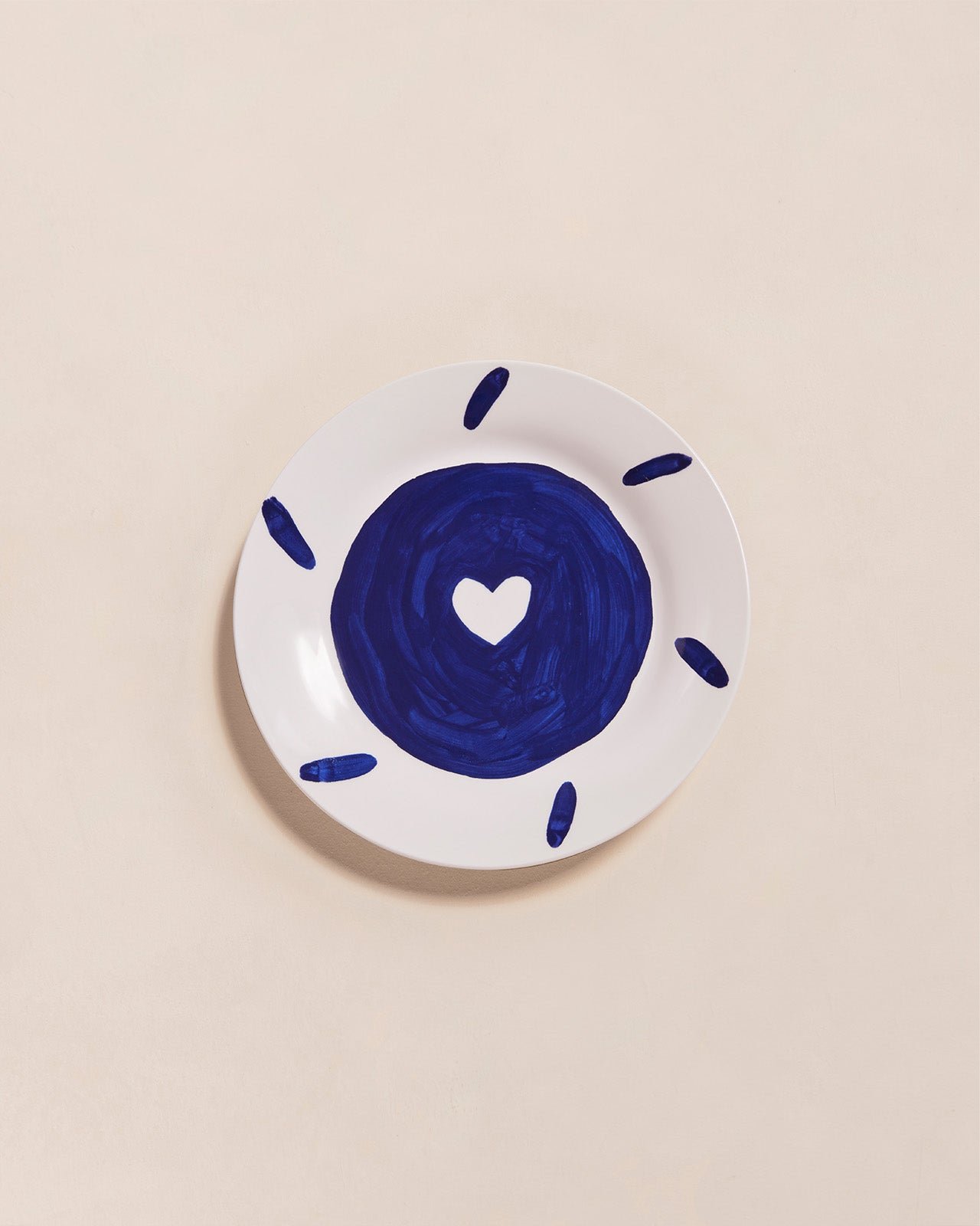 Heart-shaped dessert plate EMOI EMOI White