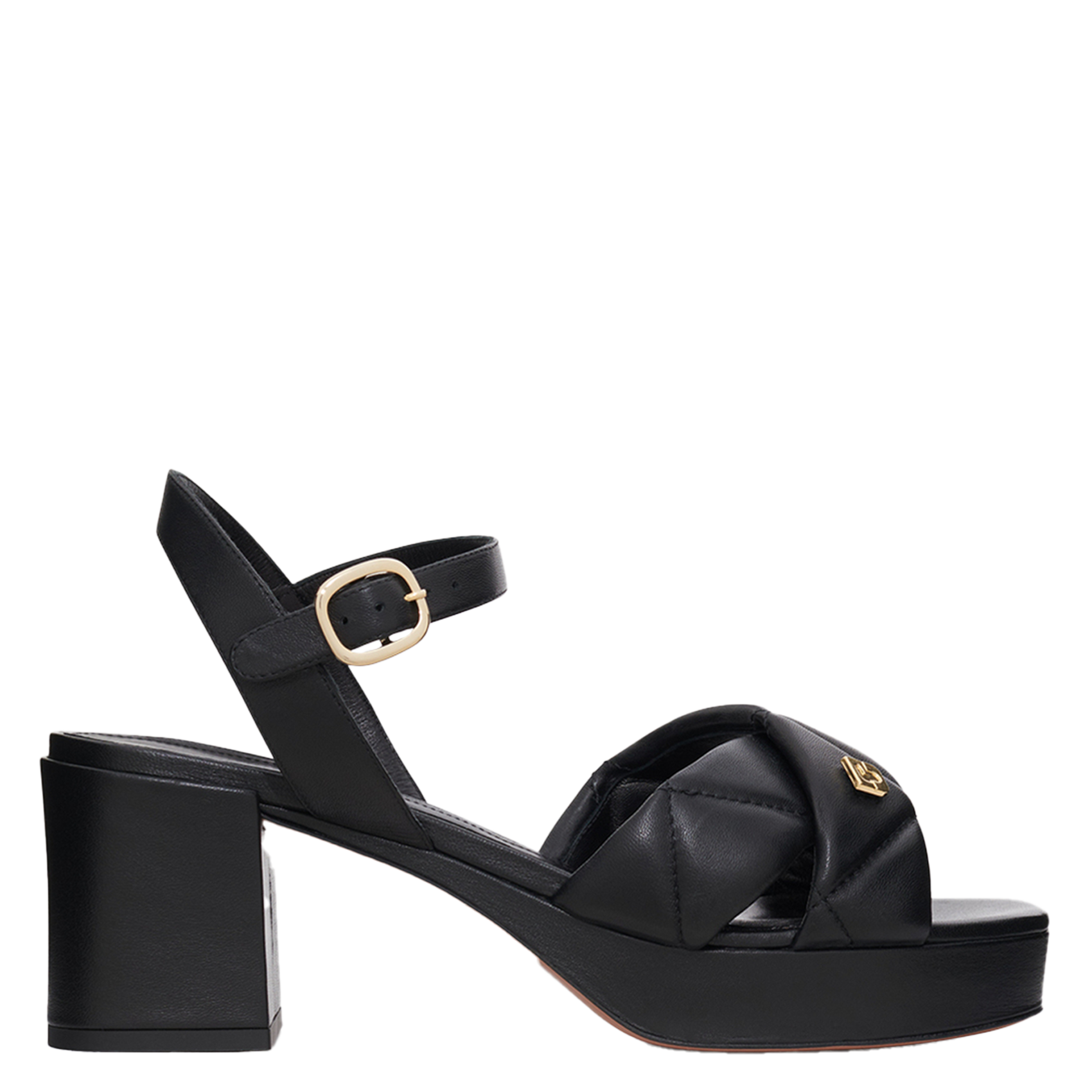 Plateau sandalen van gewatteerd leer GERARD DAREL Zwart