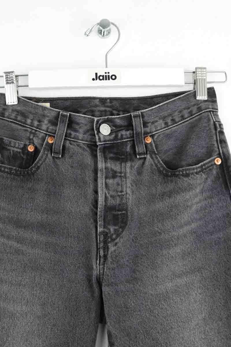 501? straight cotton jeans LEVI'S - Seconde main Grey