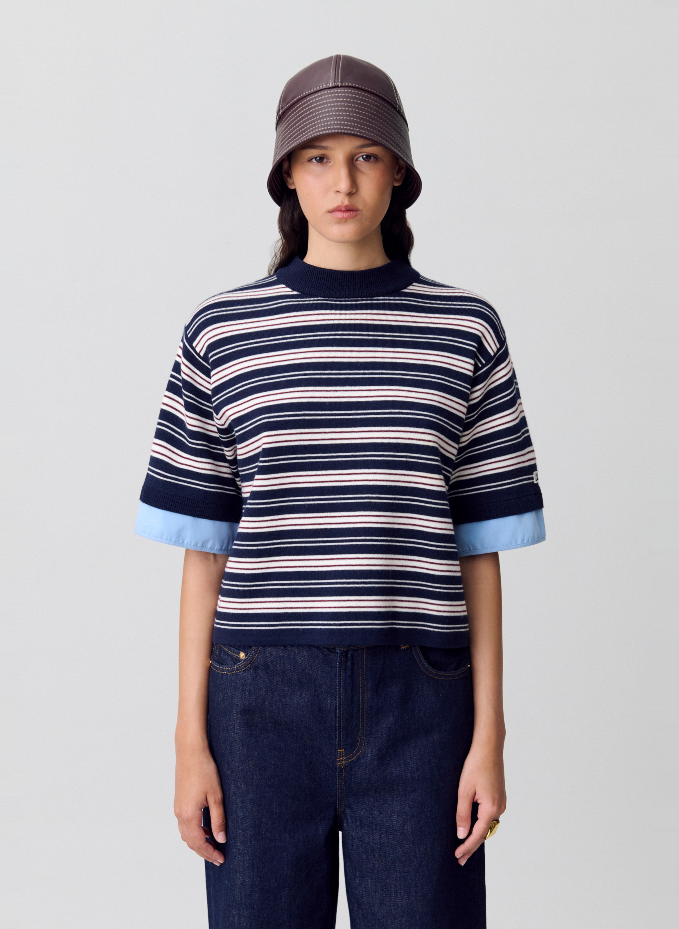 Pull droit en maille rayée CLAUDIE PIERLOT Multicolore