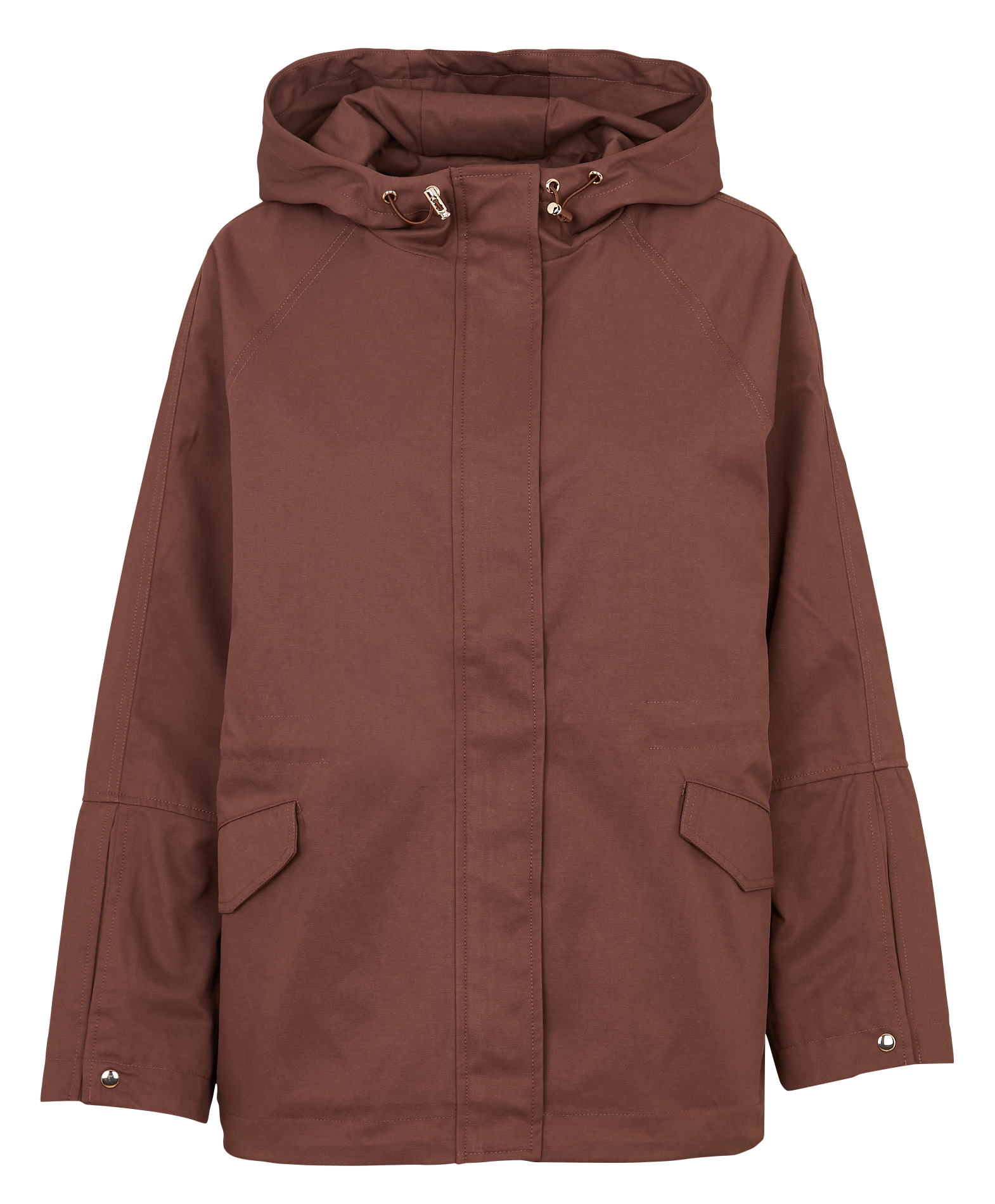 Hooded cotton blazer MAISON 123 Brown