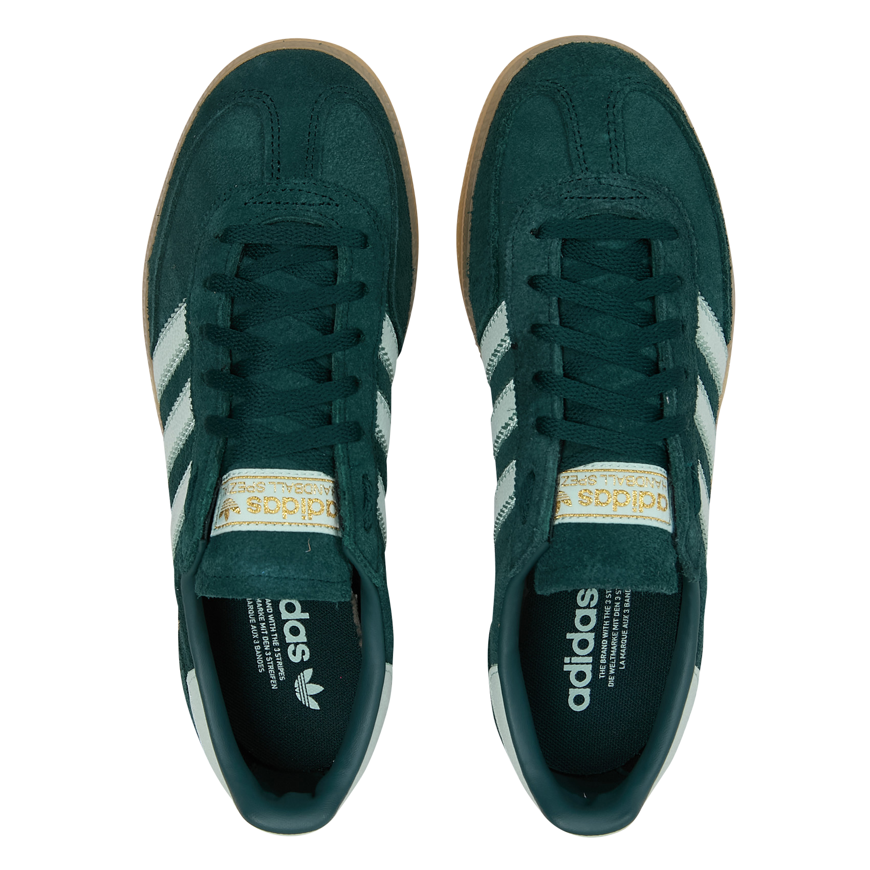 Baskets basses en cuir ADIDAS Vert