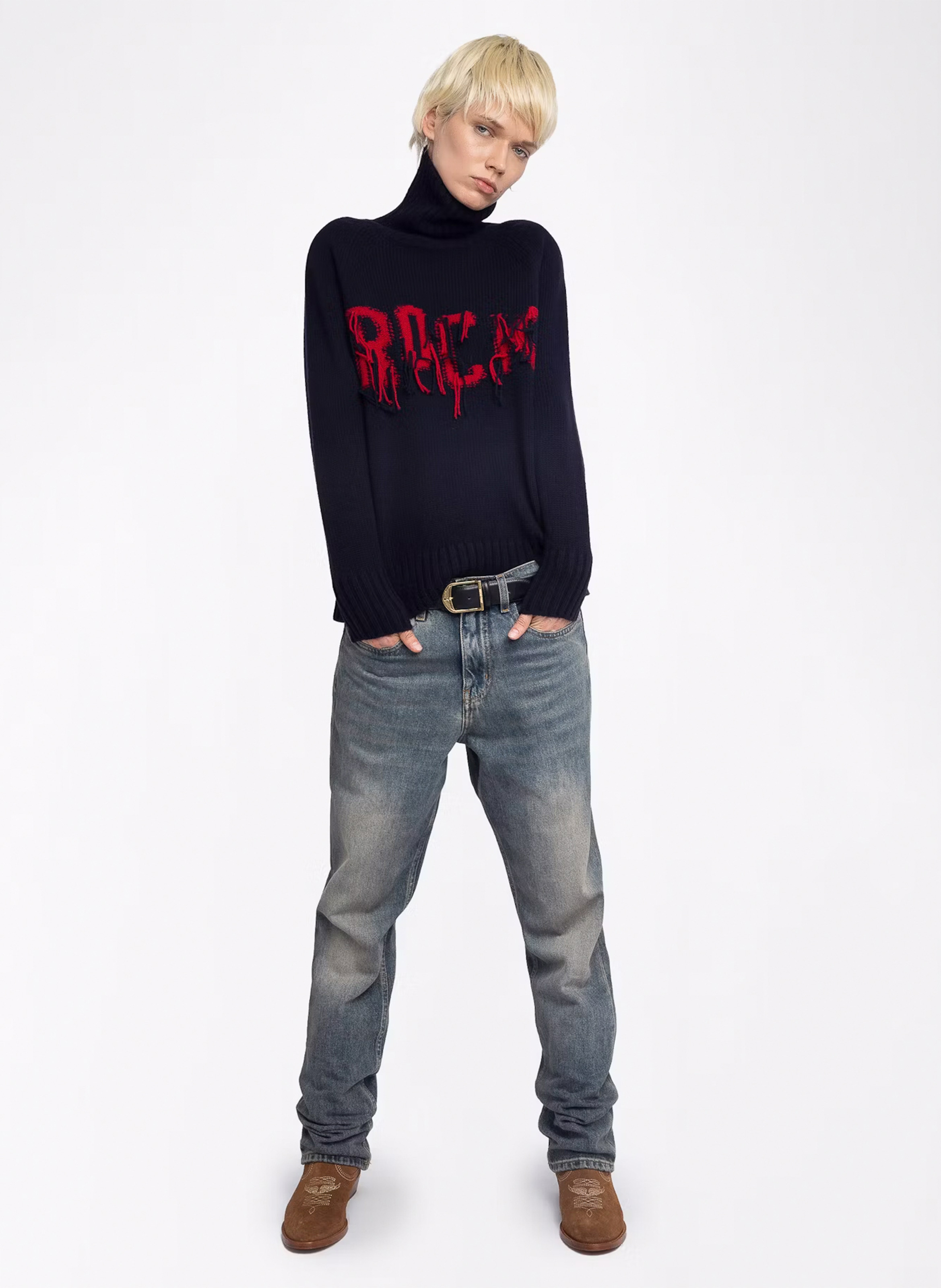 Pullover dritto in lana ZADIG&VOLTAIRE Blu