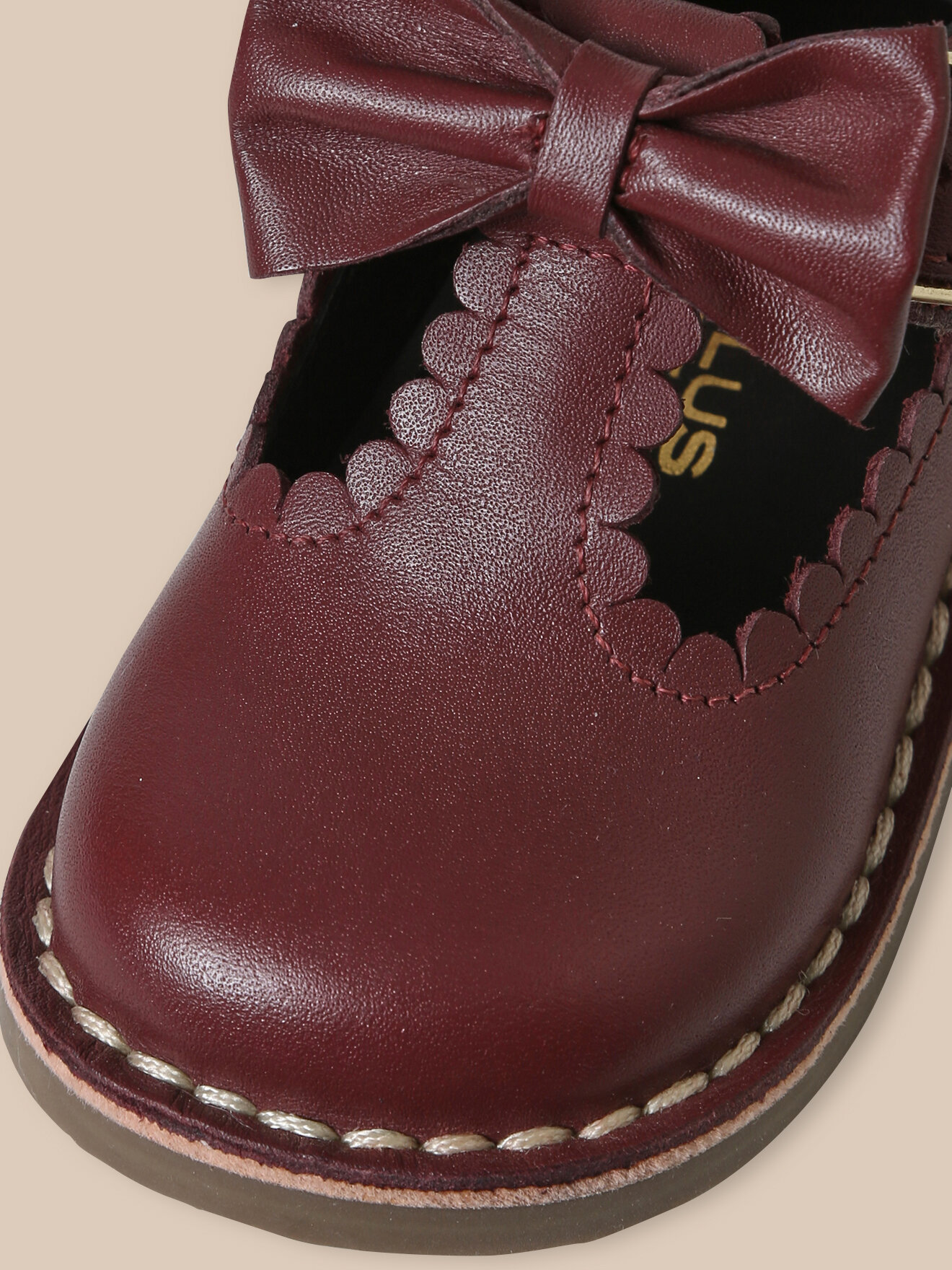 Bow Mary Janes CYRILLUS Red