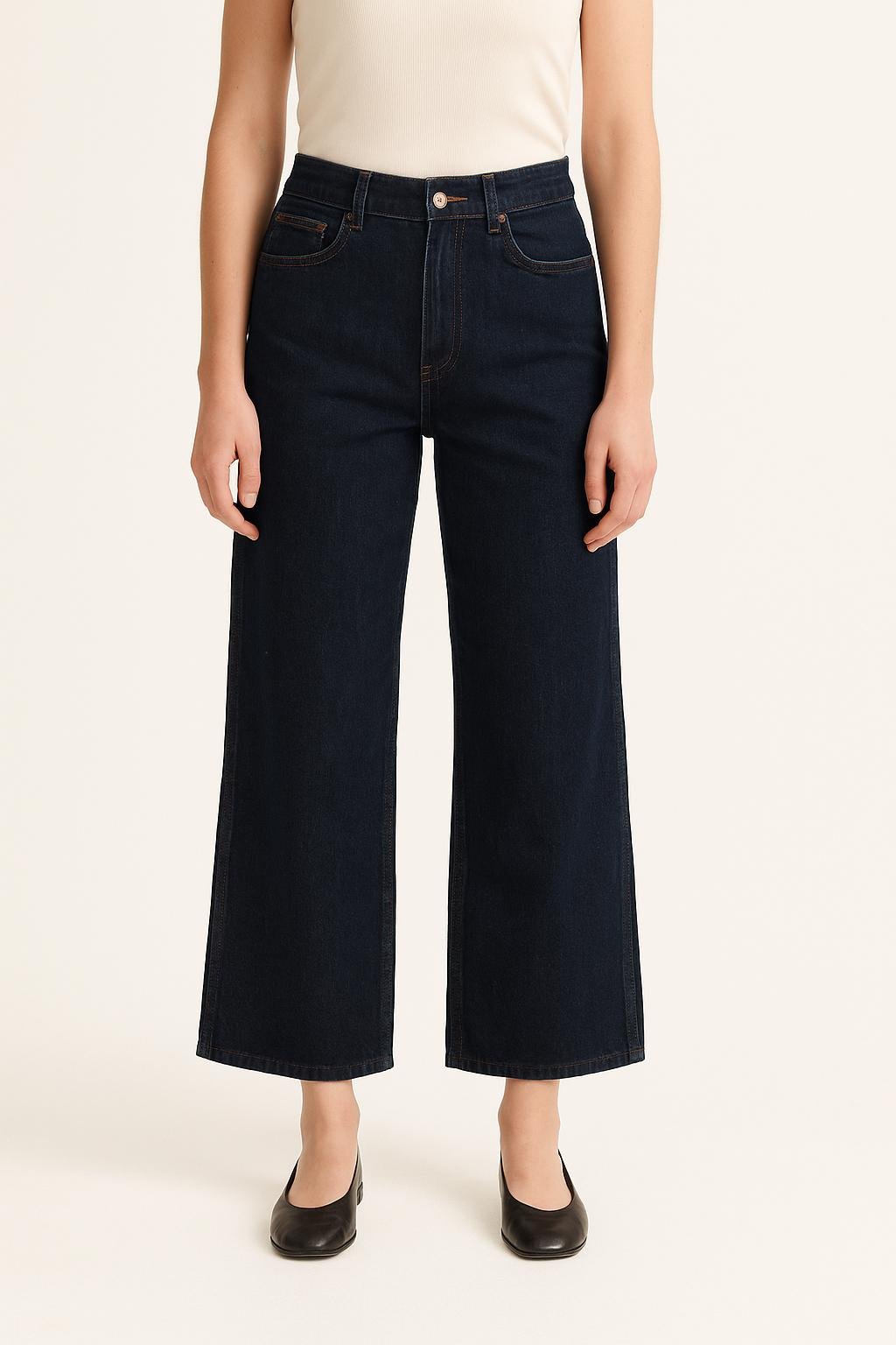 Cropped slim jeans with studs SEZANE - Seconde main Blue