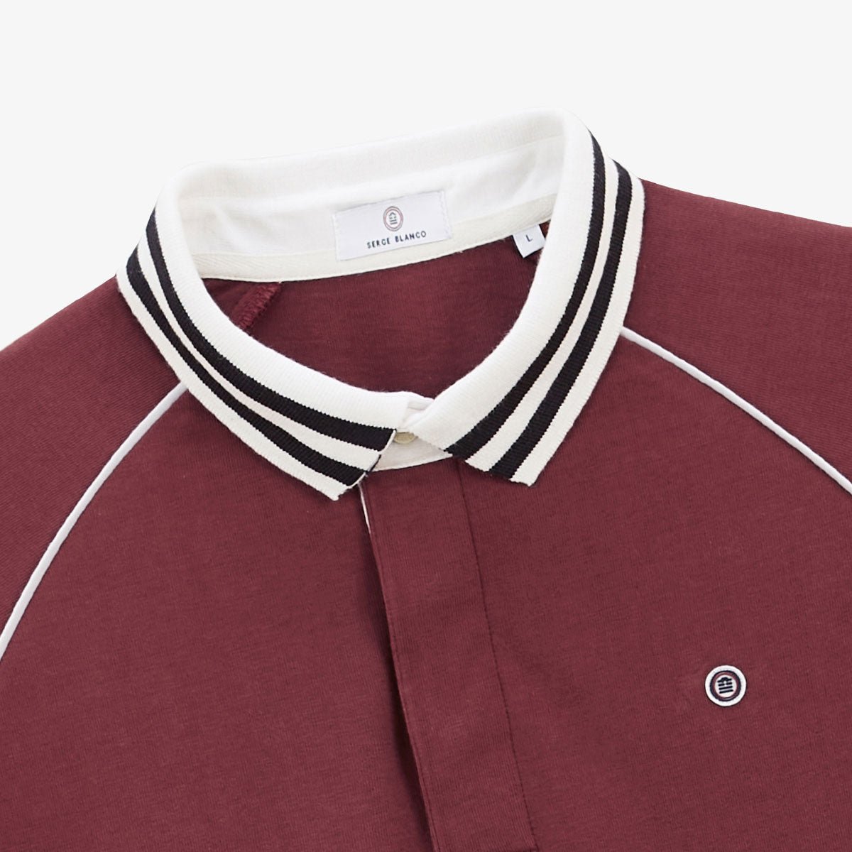 Long-sleeved rugby polo SERGE BLANCO Red