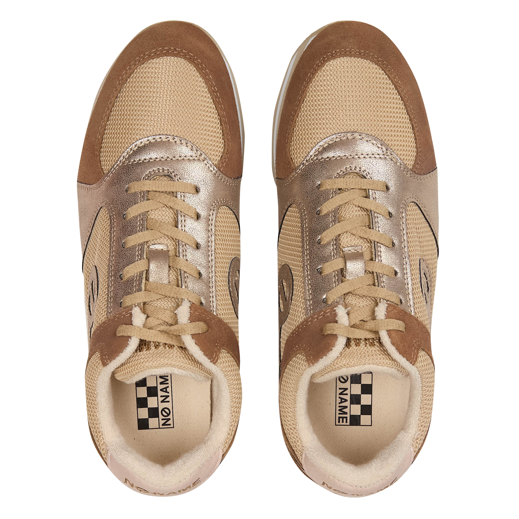 Baskets basses à semelles compensées NO NAME Multicolore