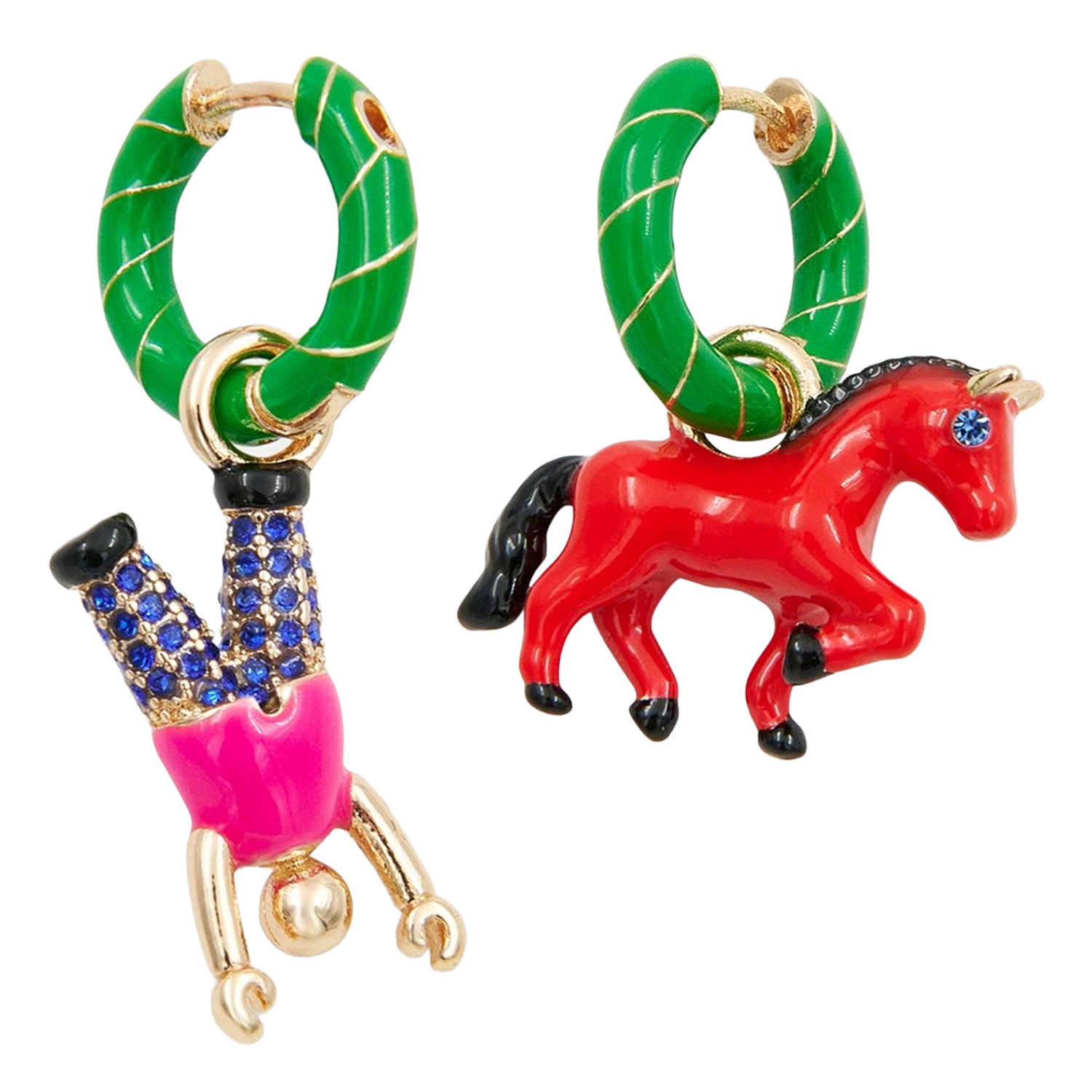 Boucles d'oreilles fantaisies ESSENTIEL ANTWERP Vert