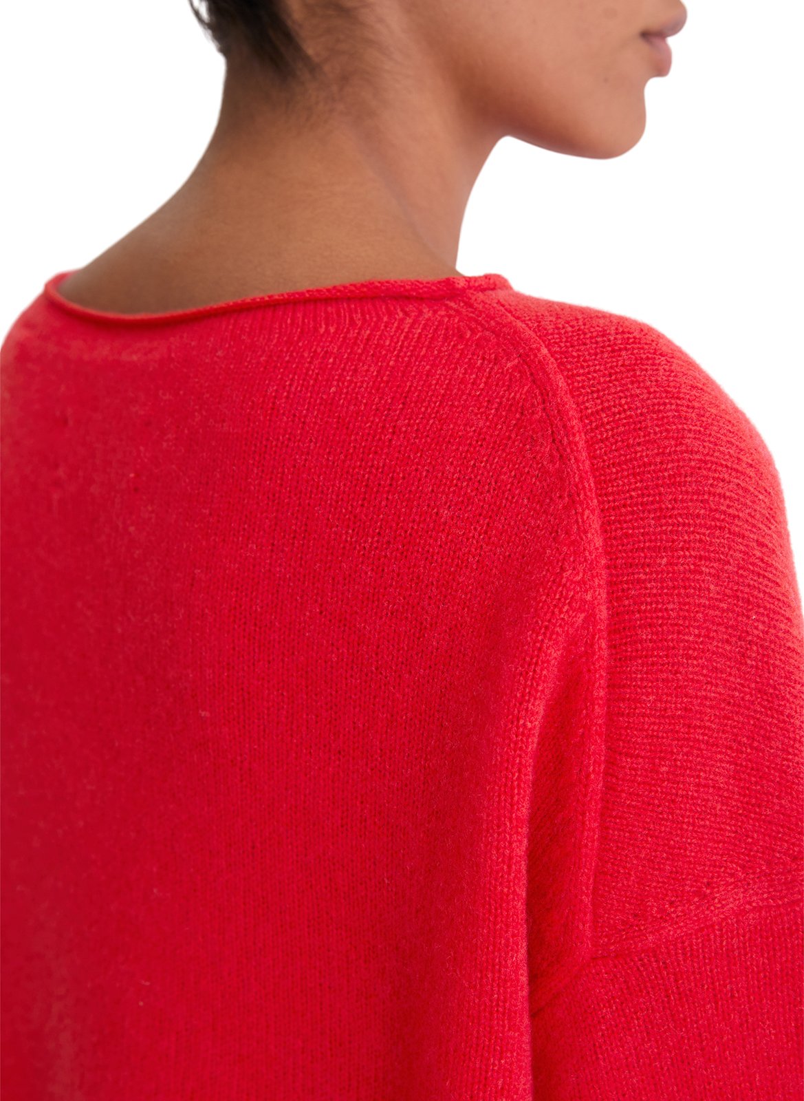 Pull col bateau en laine mélanée MARC O'POLO Rouge