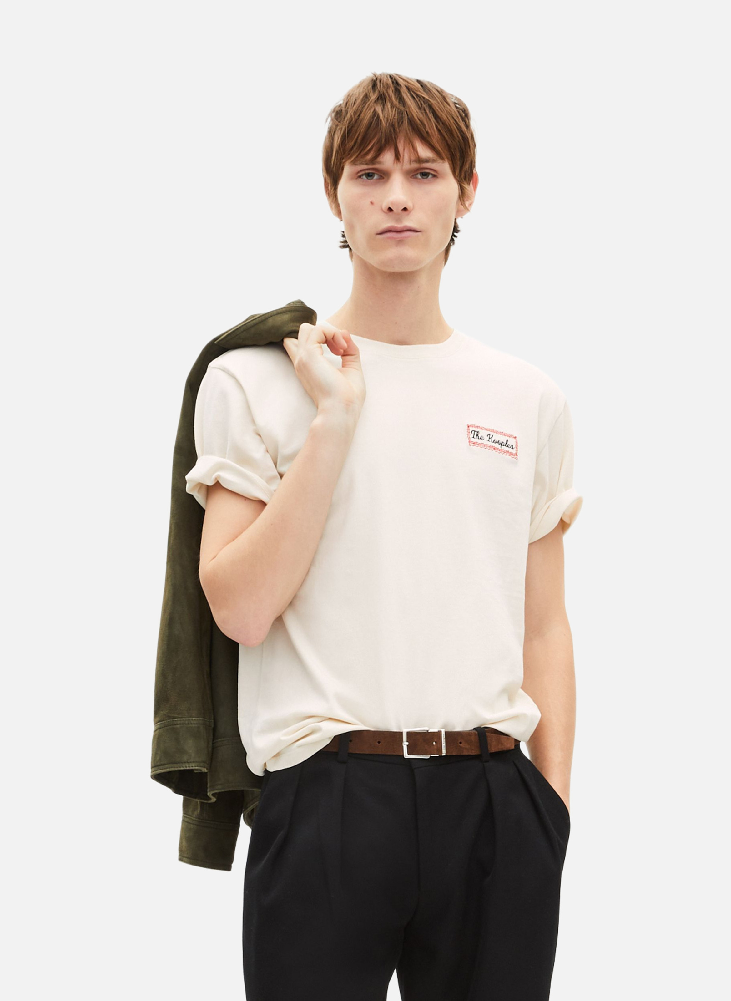 Suede belt THE KOOPLES Brown