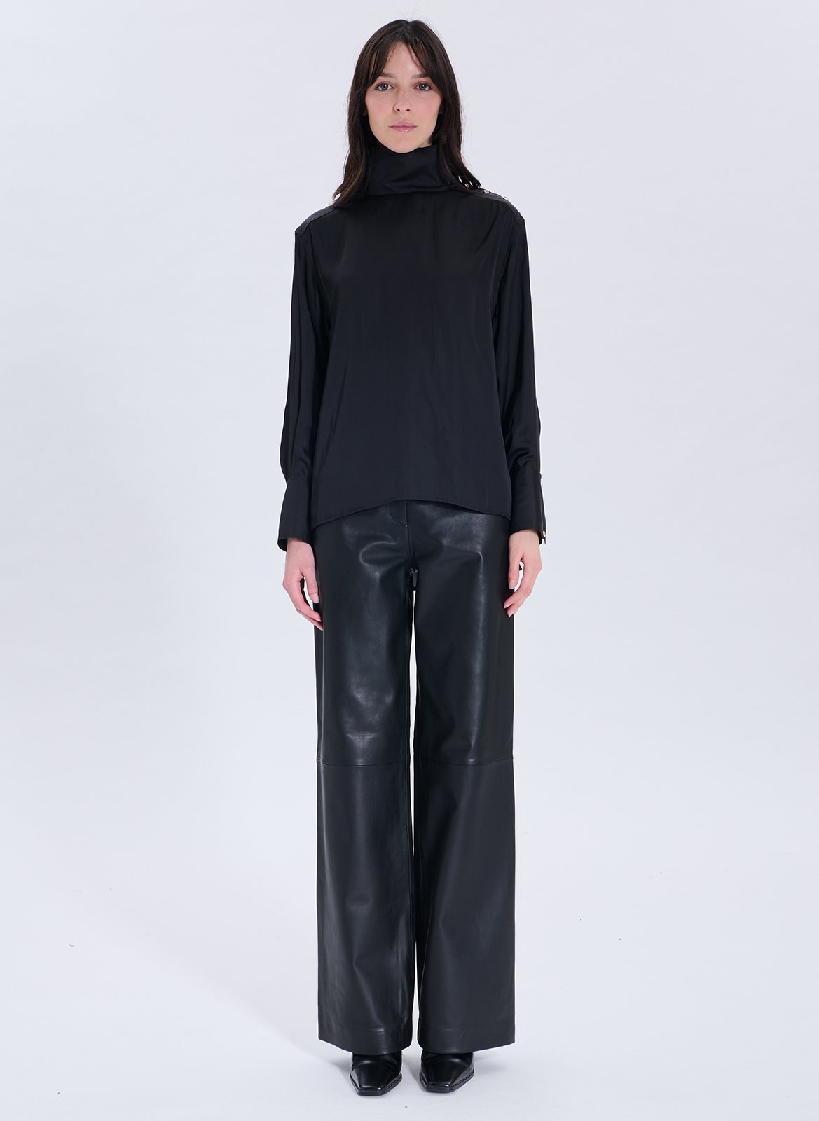 Top droit col montant ZAPA Noir