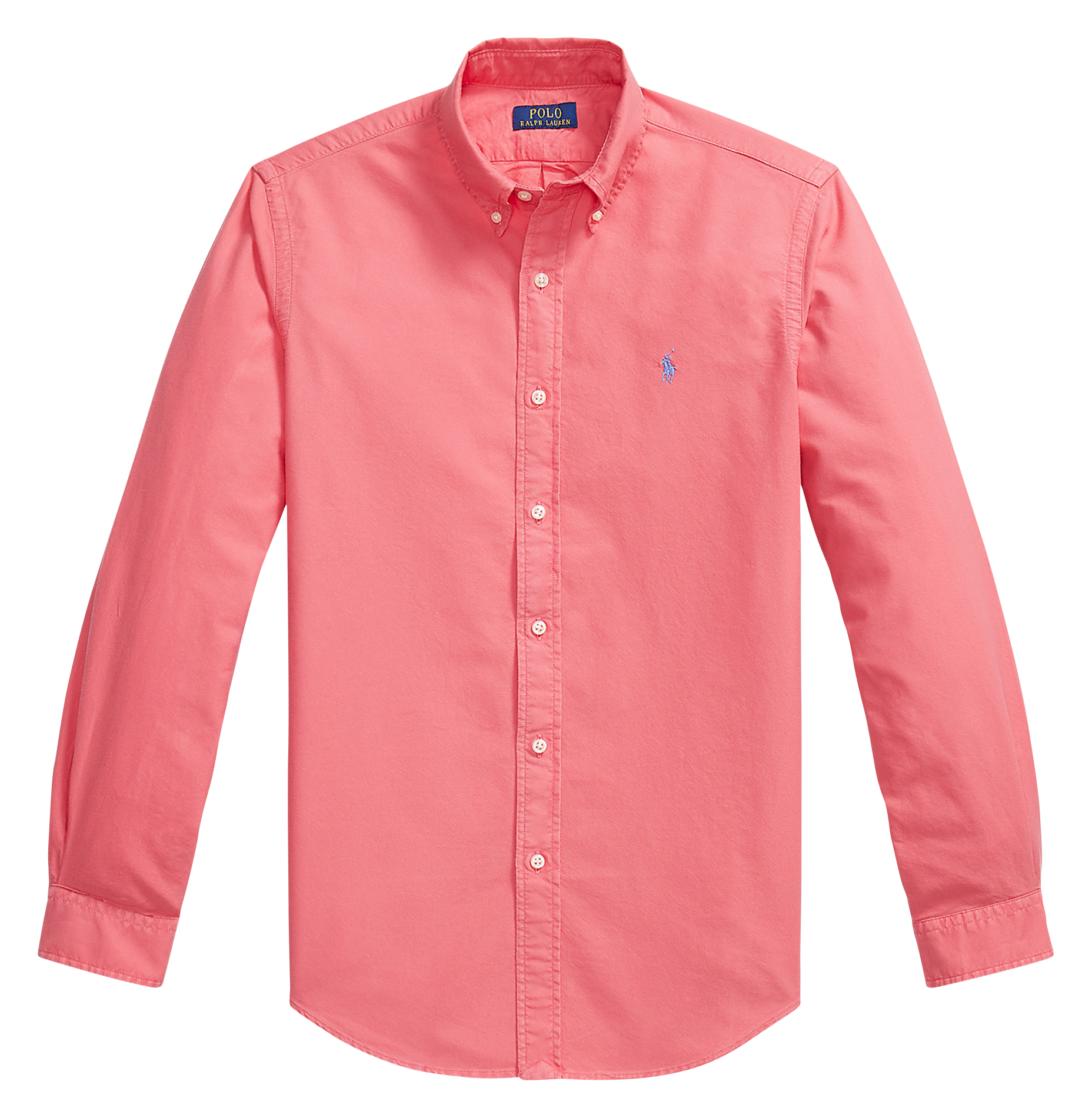 Cotton shirt with classic collar POLO RALPH LAUREN Red