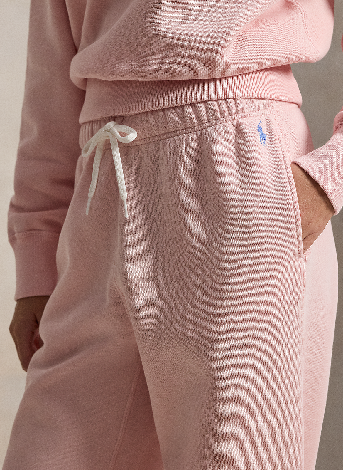 Gerade geschnittene Jogginghose aus Baumwoll-Mix POLO RALPH LAUREN Rosa