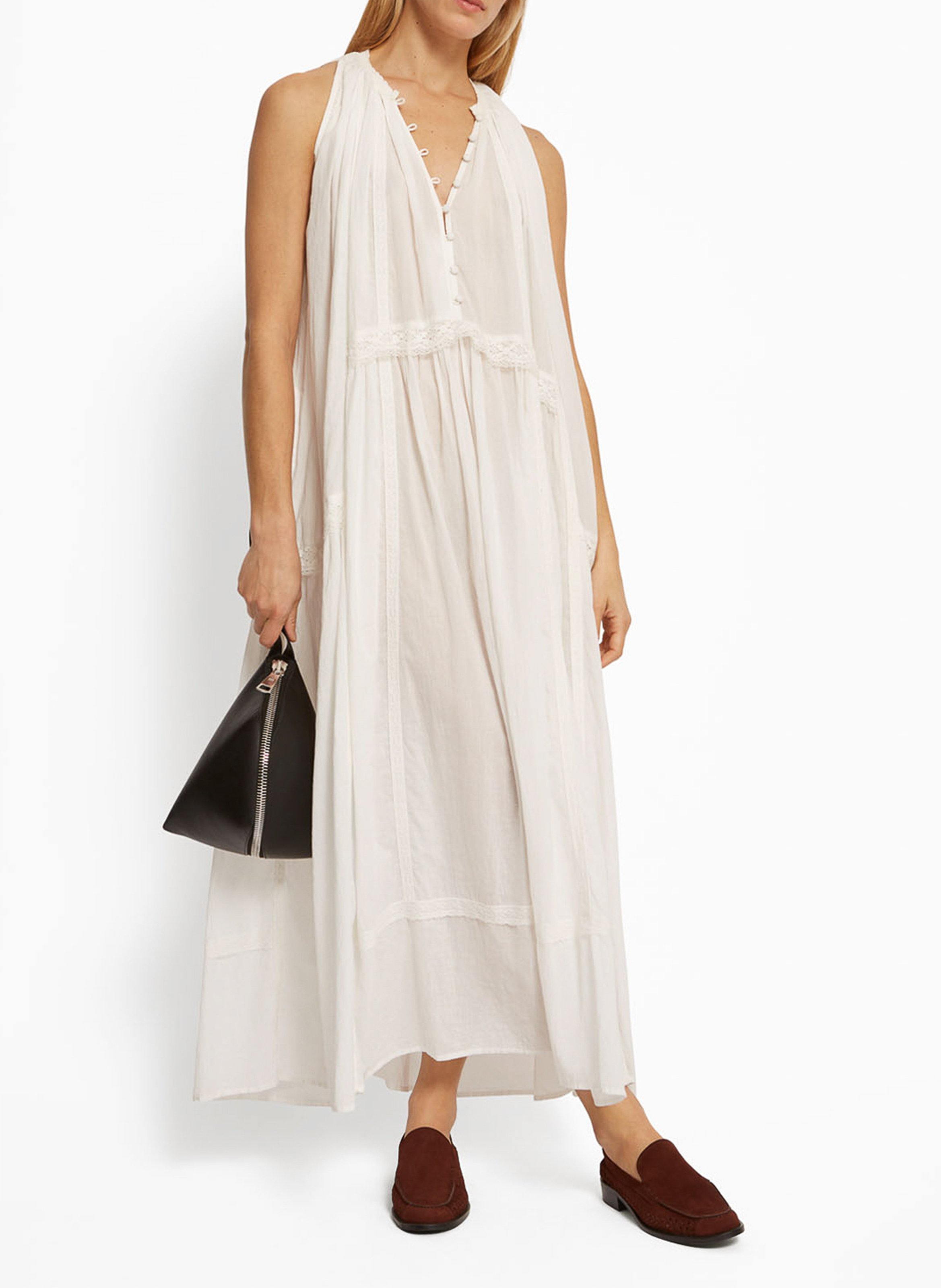 Robe longue en coton ROSEANNA Blanc