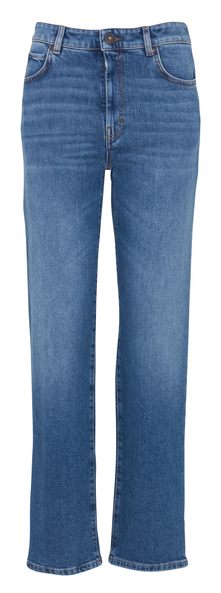 Rechte jeans - katoenblend MAX MARA WEEK END Blauw
