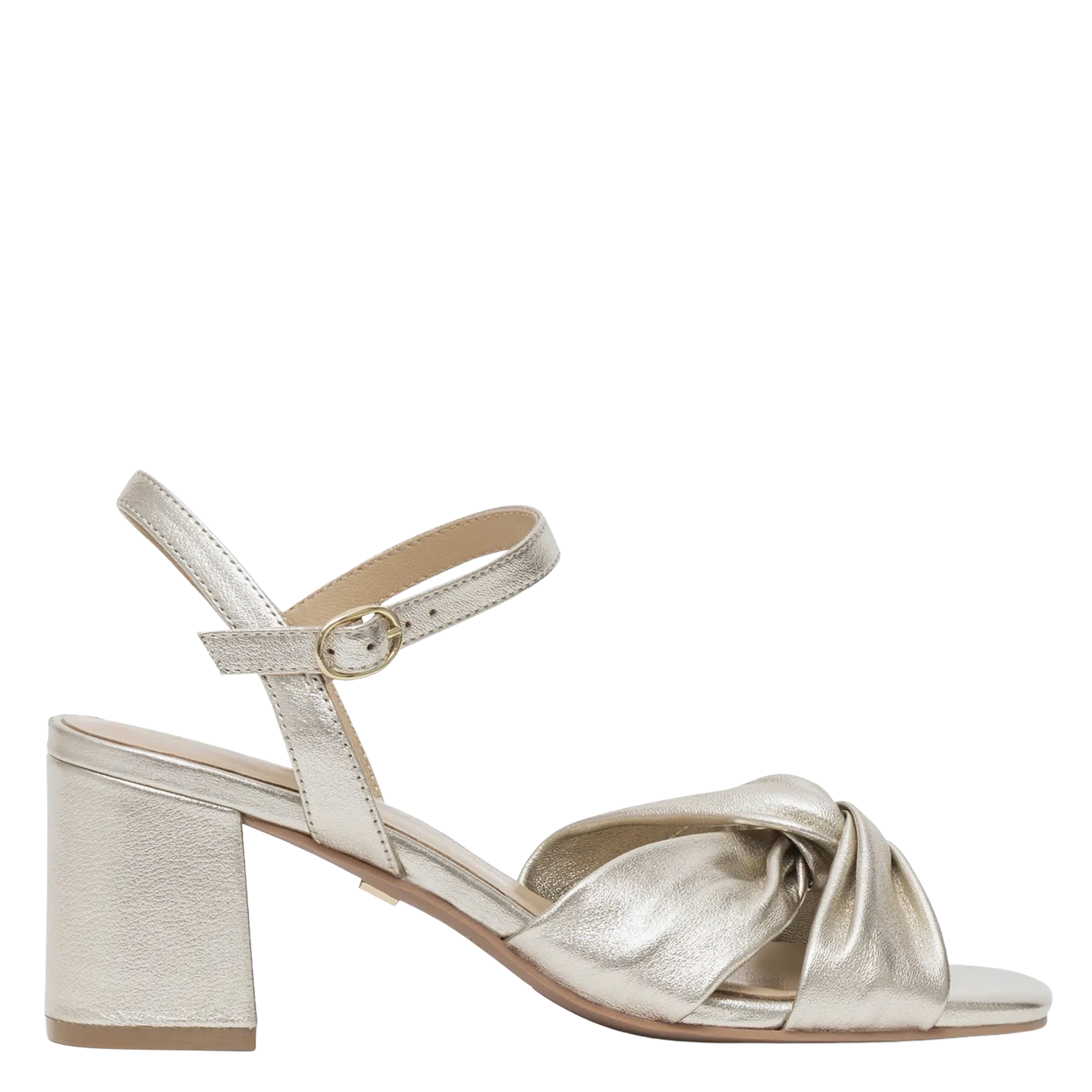 Sandales à talons en cuir BOCAGE Doré