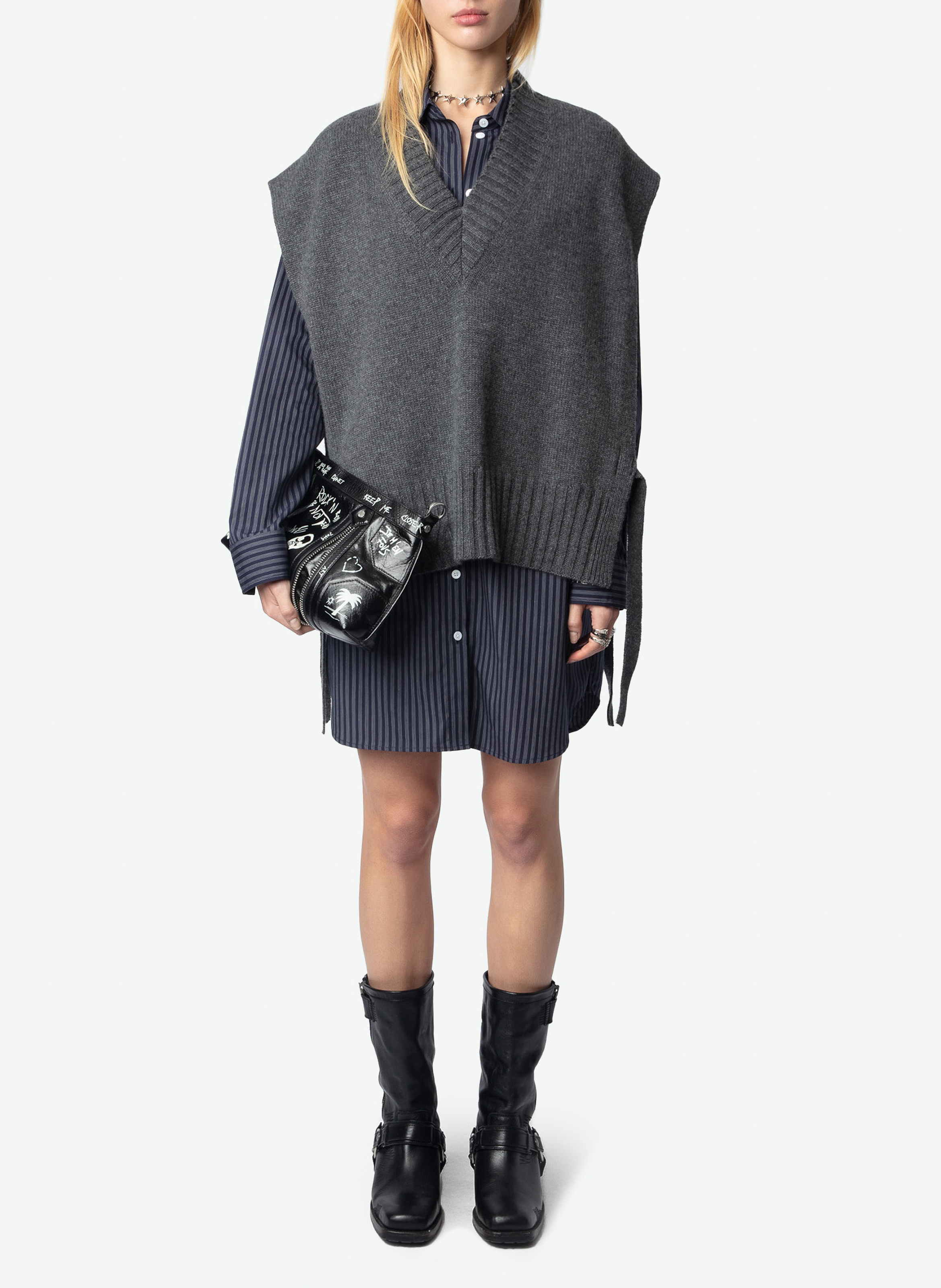 Oversized cashmere sweater ZADIG&VOLTAIRE Grey