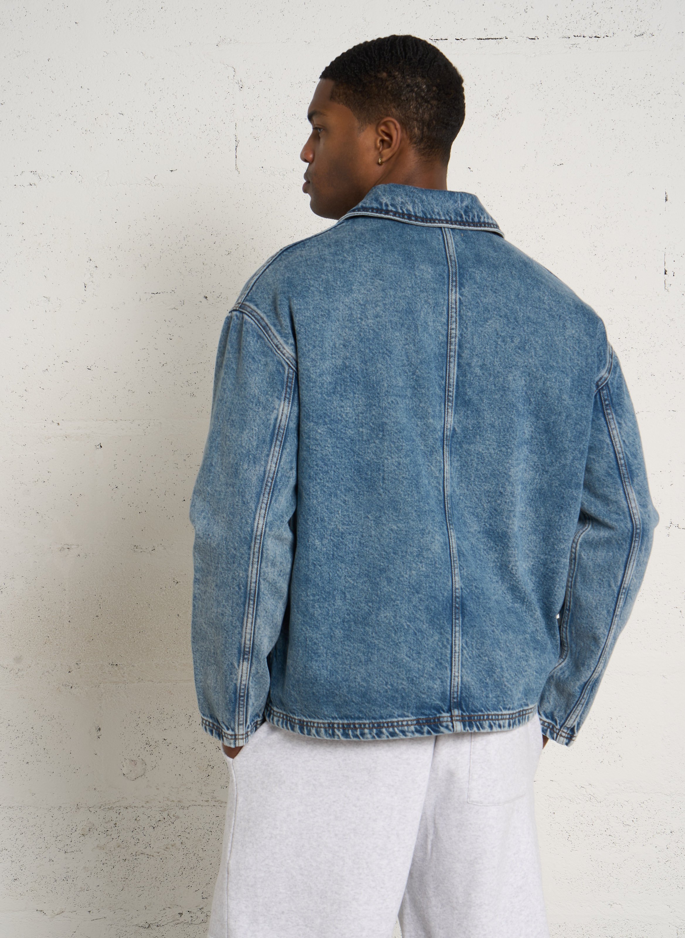 Denim jacket with classic collar AMERICAN VINTAGE Blue