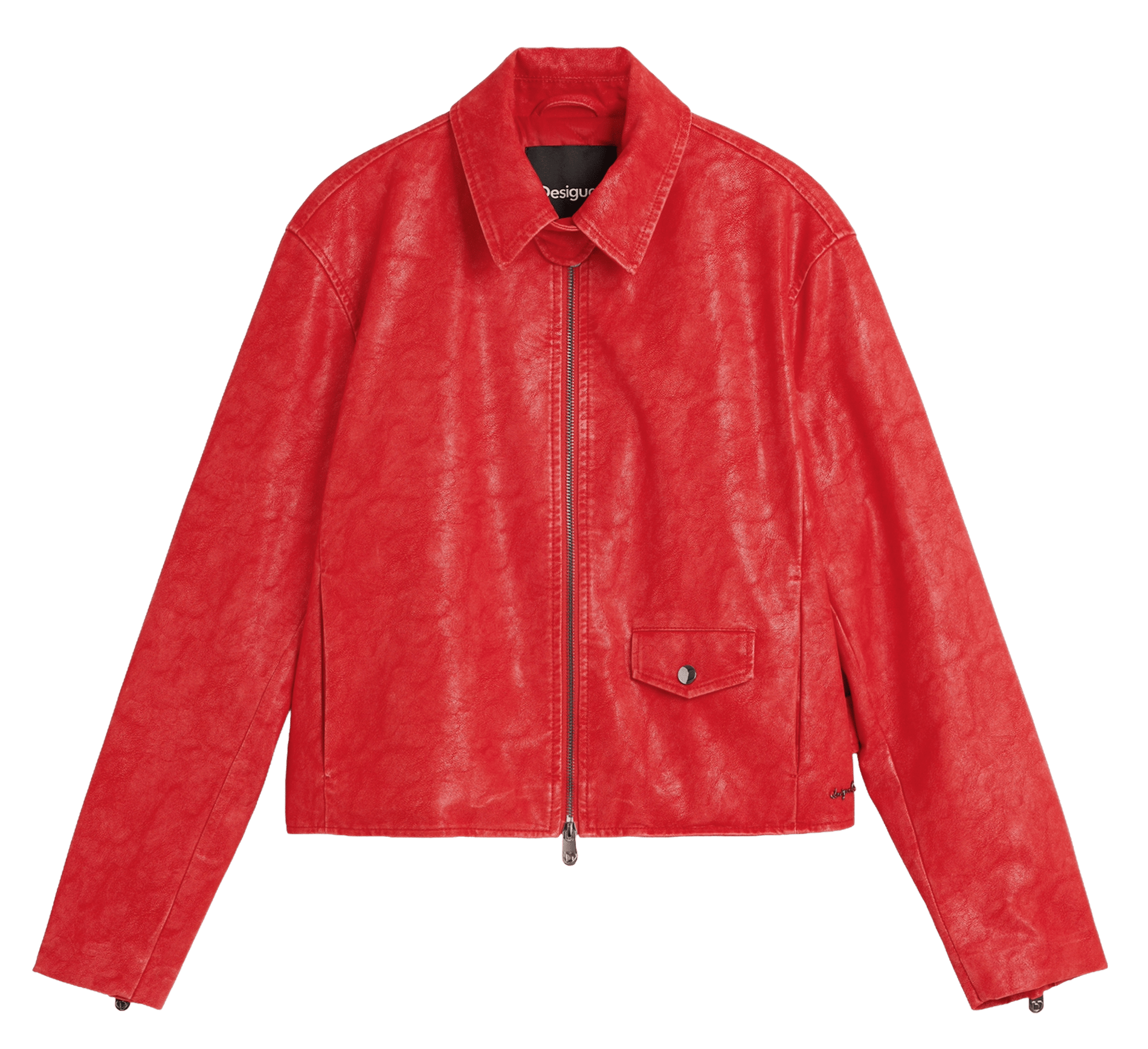Veste col montant  DESIGUAL Rouge