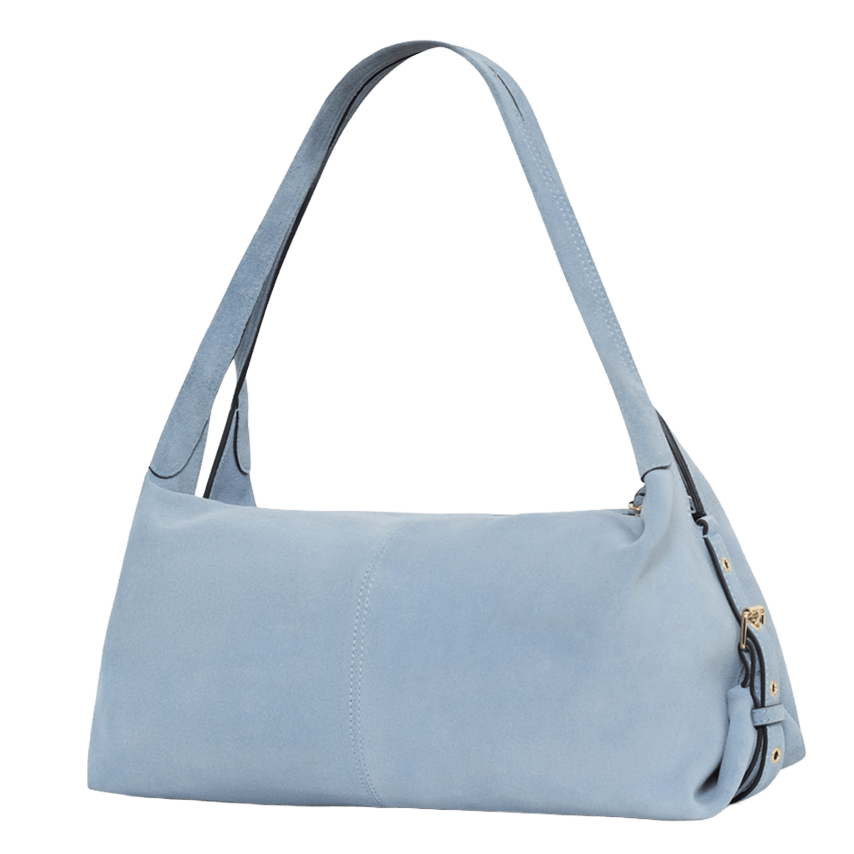 A-line leather skirt PABLO Blue