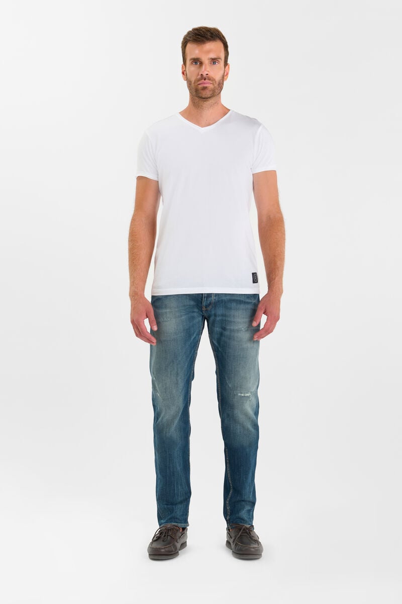 Slim stretch jeans, length 34 LE TEMPS DES CERISES Blue