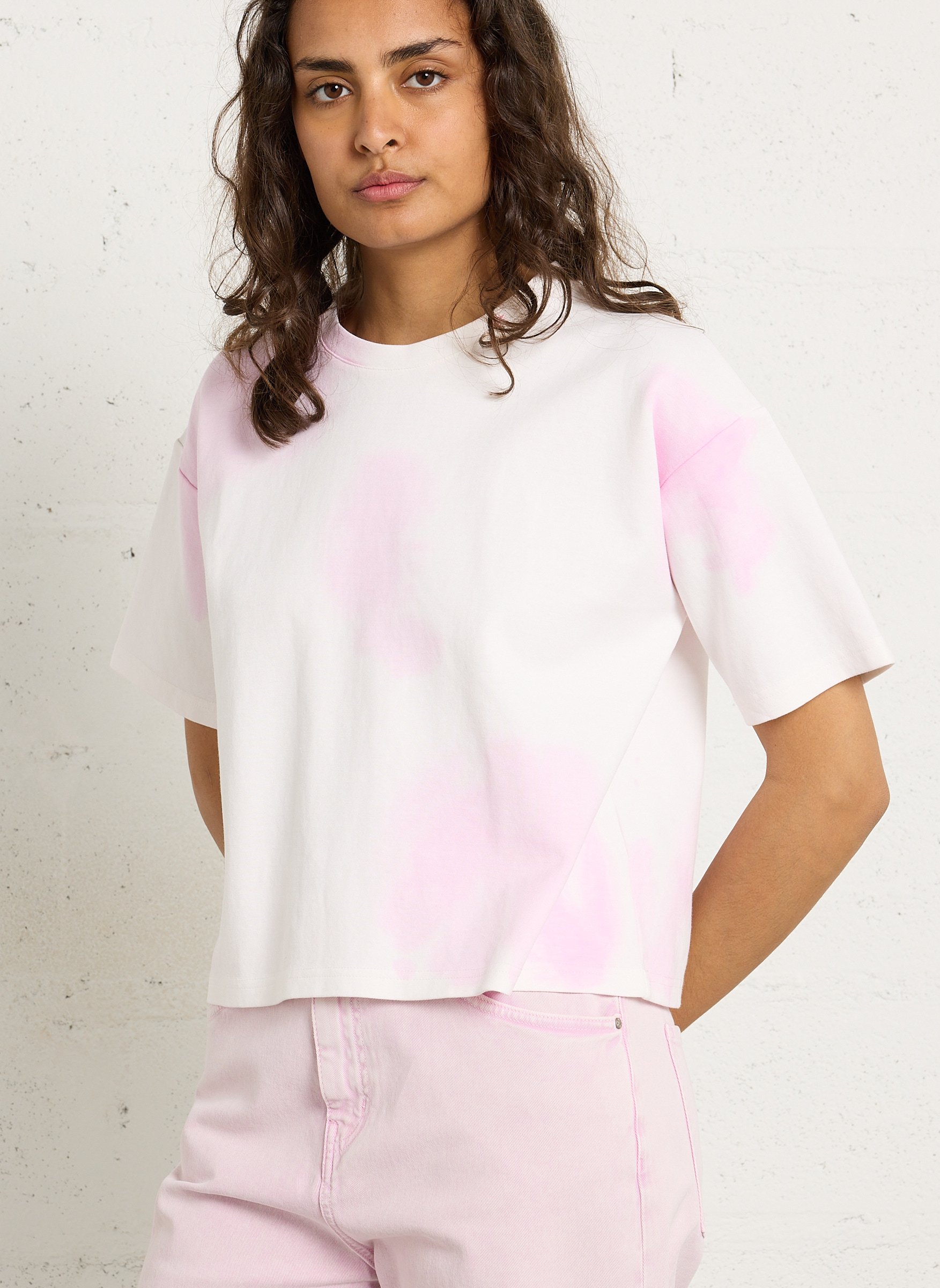 Tee-shirt boxy imprimé Tie&Dye en coton mélangé LA PETITE ETOILE