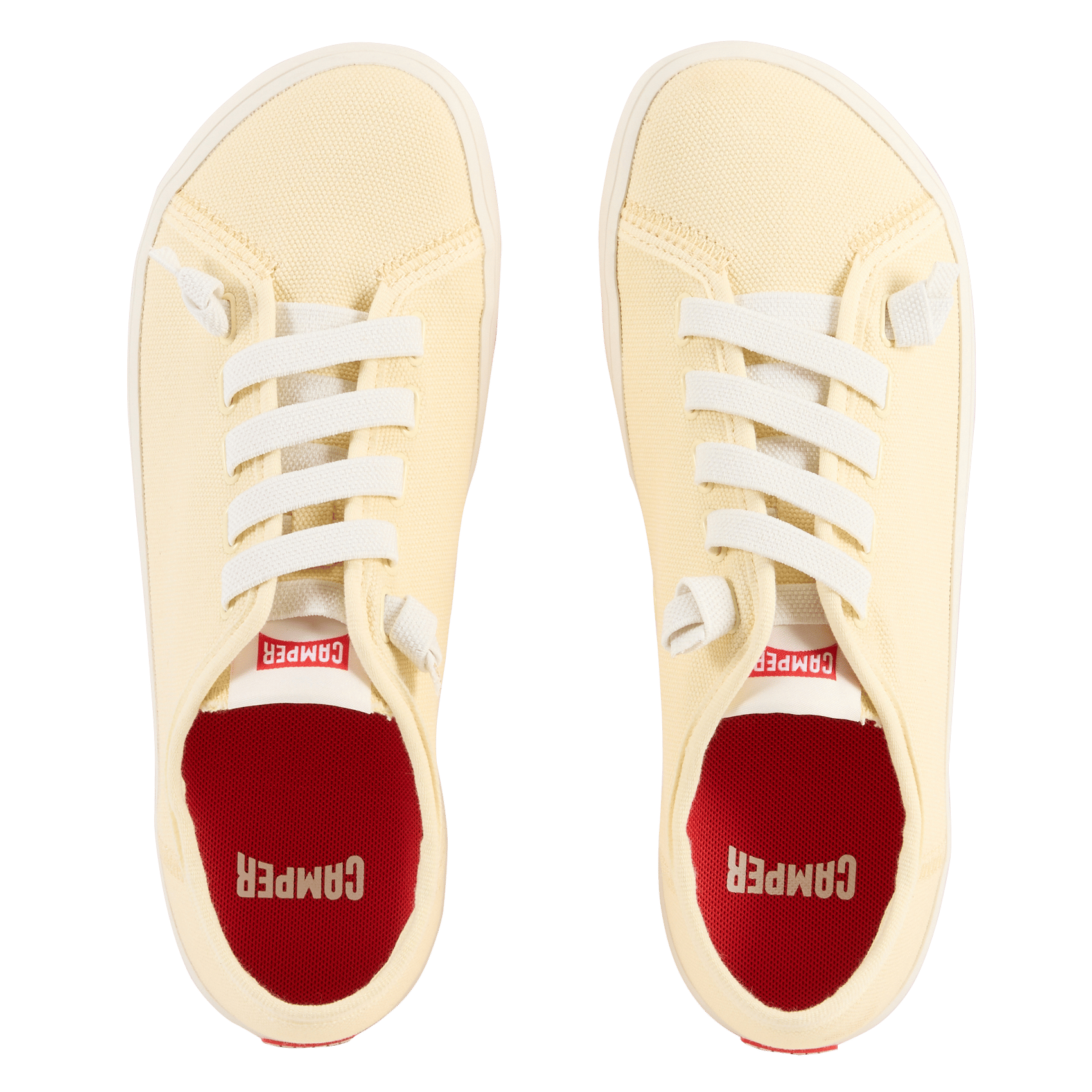 Niedrige Sneakers aus recycelter Baumwolle CAMPER Gelb