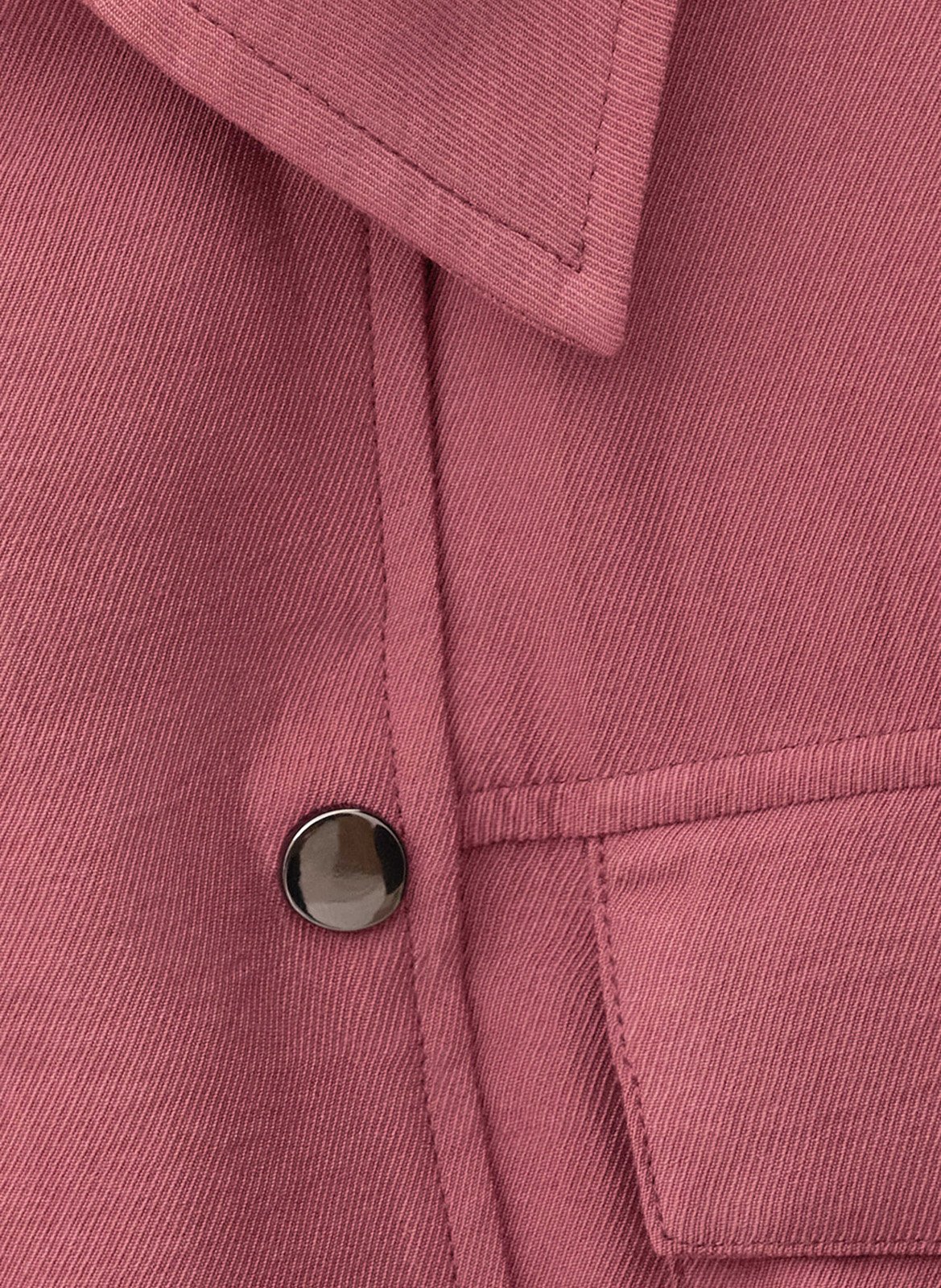 Korte jurk met klassieke kraag Roze